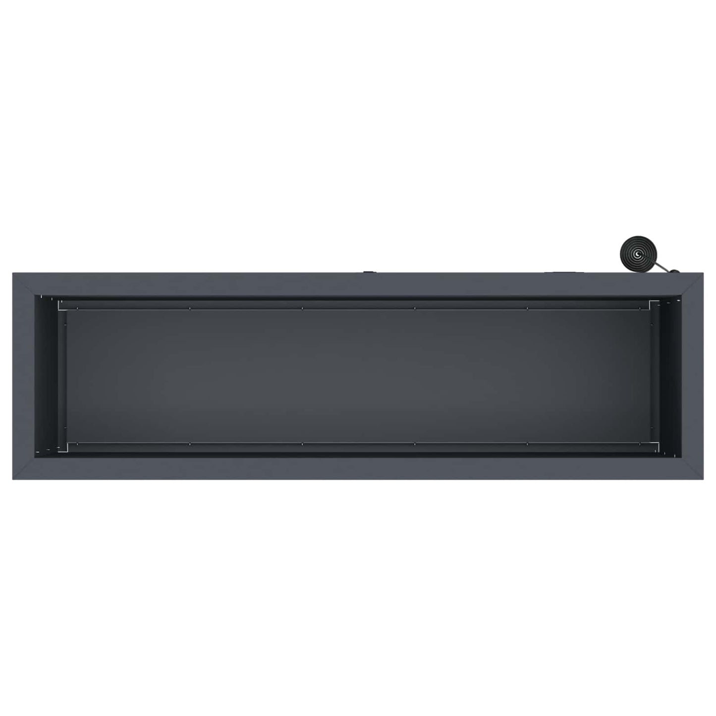 Sodo vazonas su LED 2 vnt. Antracitas 30 x 100 x 30 cm Plienas