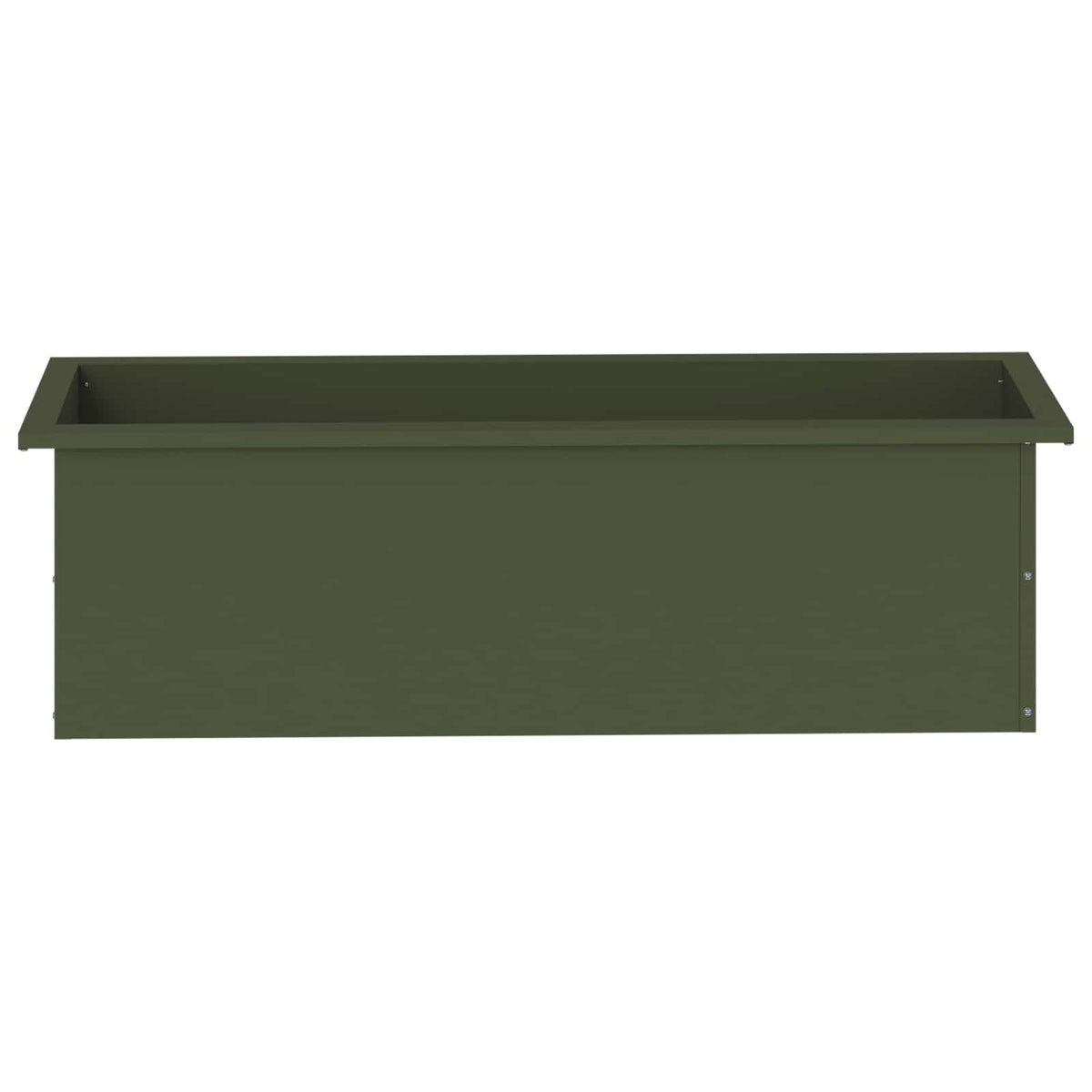 Sodo vazonas su LED Alyvuogių žalia 30 x 100 x 30 cm Plienas