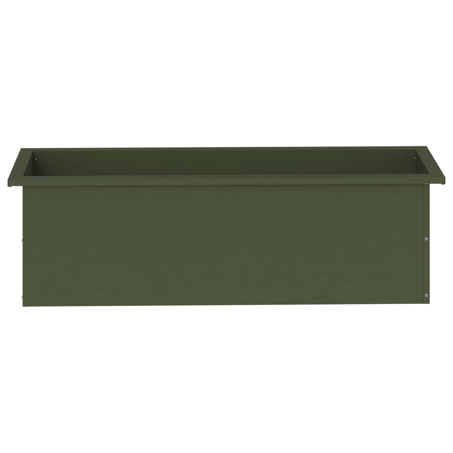 Sodo vazonas su LED 2 vnt. Alyvuogių žalia 30 x 100 x 30 cm