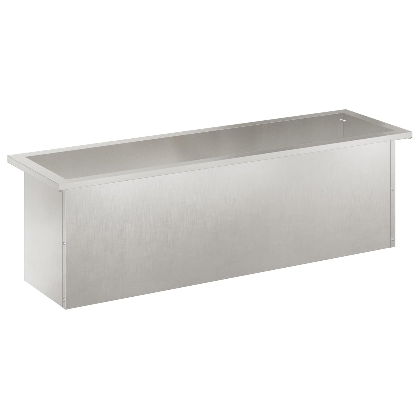 Sodo vazonas su LED Sidabrinė 30 x 100 x 30 cm
