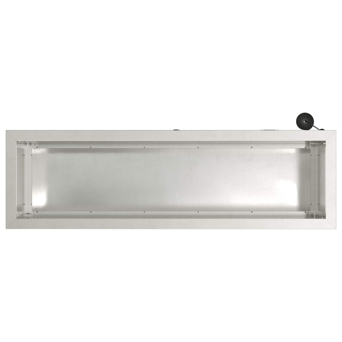 Sodo vazonas su LED Sidabrinė 30 x 100 x 30 cm
