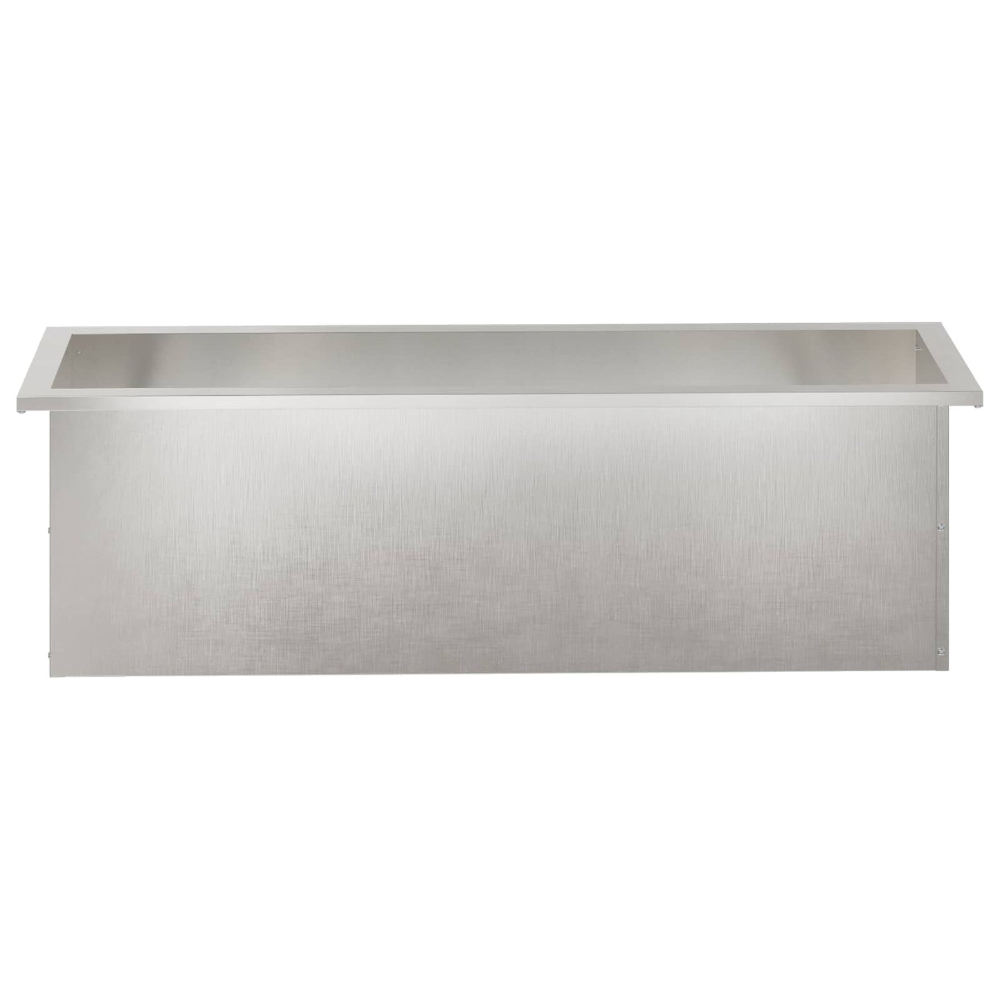 Sodo vazonas su LED 2 vnt. Sidabrinė 30 x 100 x 30 cm
