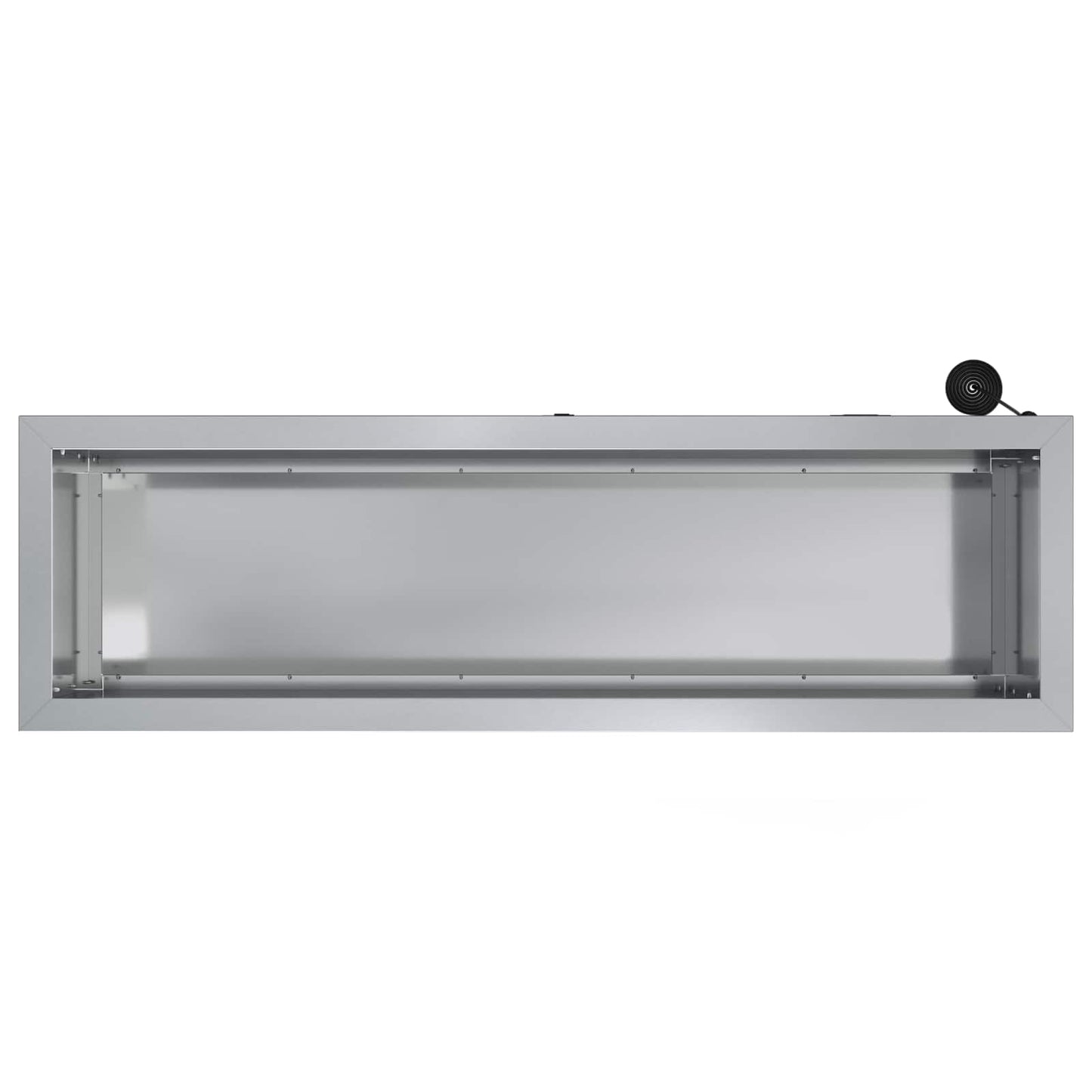 Sodo vazonas su LED 2 vnt. Sidabrinė 30 x 100 x 30 cm
