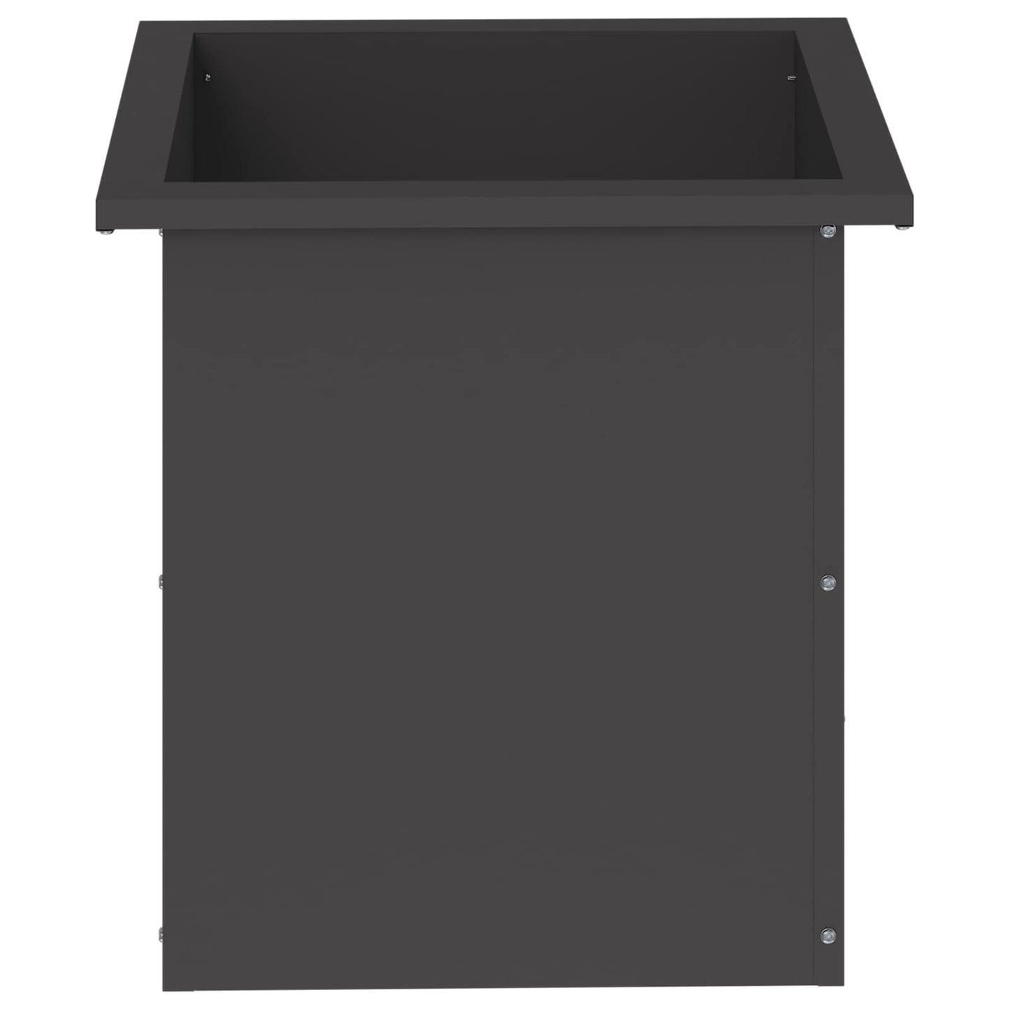 Sodo vazonas su LED Juoda 40 x 40 x 40 cm Plienas