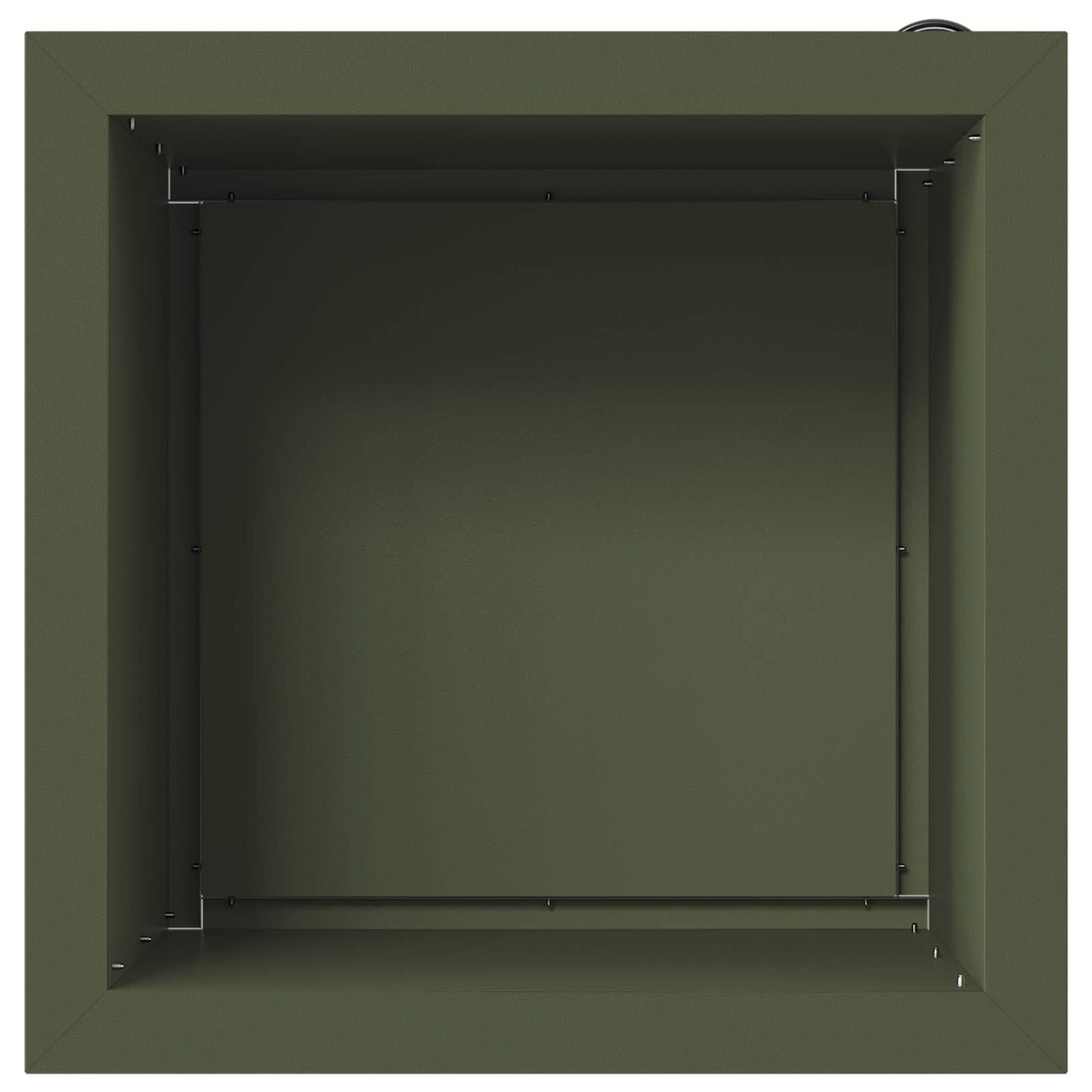 Sodo vazonas su LED 2 vnt. Alyvuogių žalia 40 x 40 x 40 cm