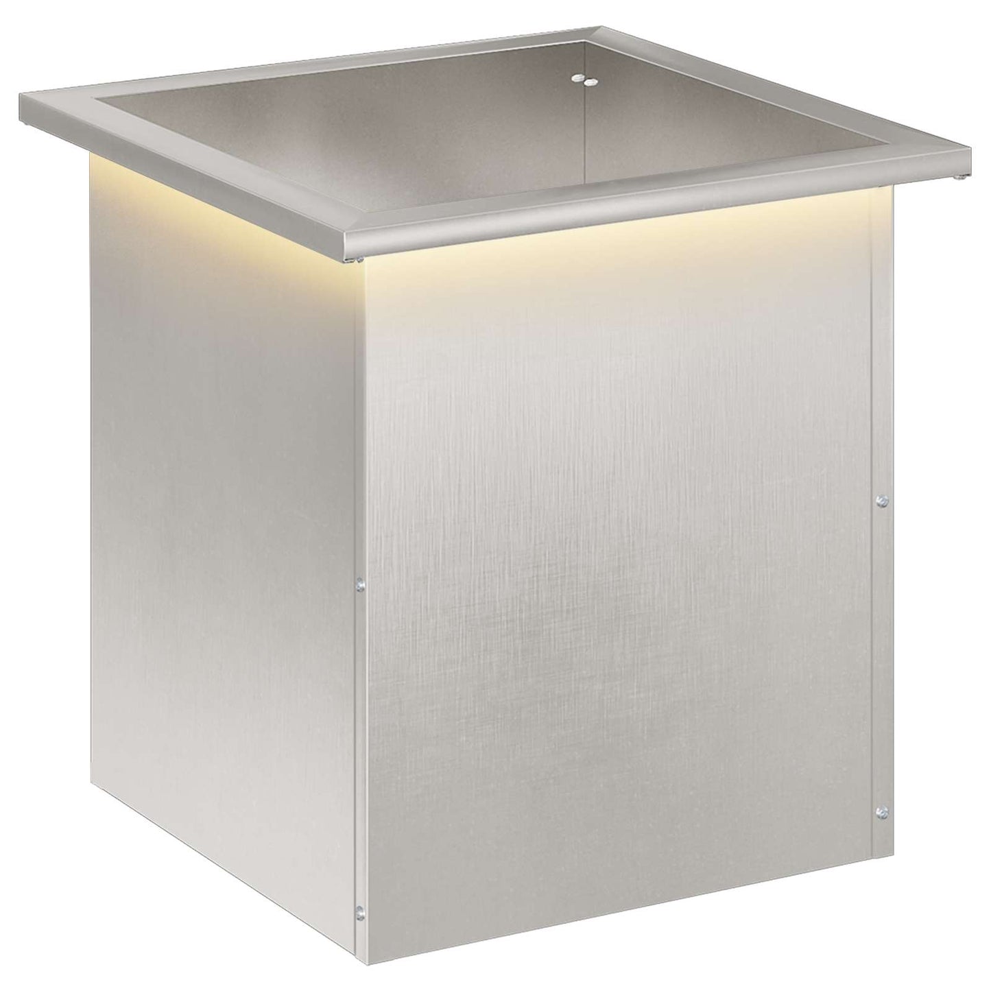 Sodo vazonas su LED Sidabrinė 40 x 40 x 40 cm