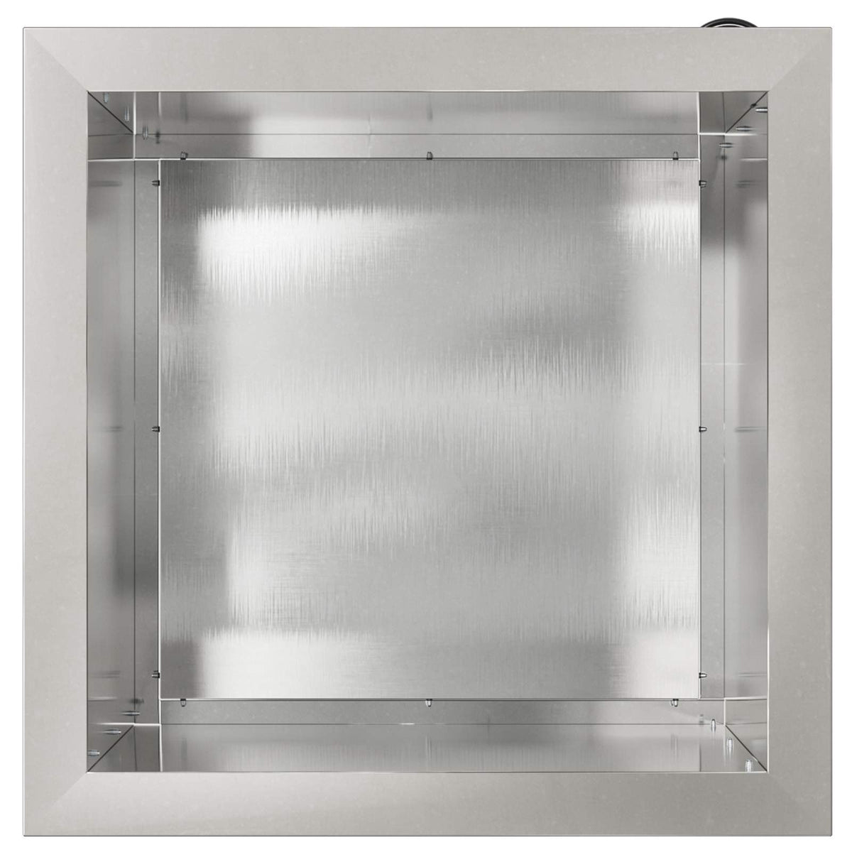 Sodo vazonas su LED 2 vnt. Sidabrinė 40 x 40 x 40 cm
