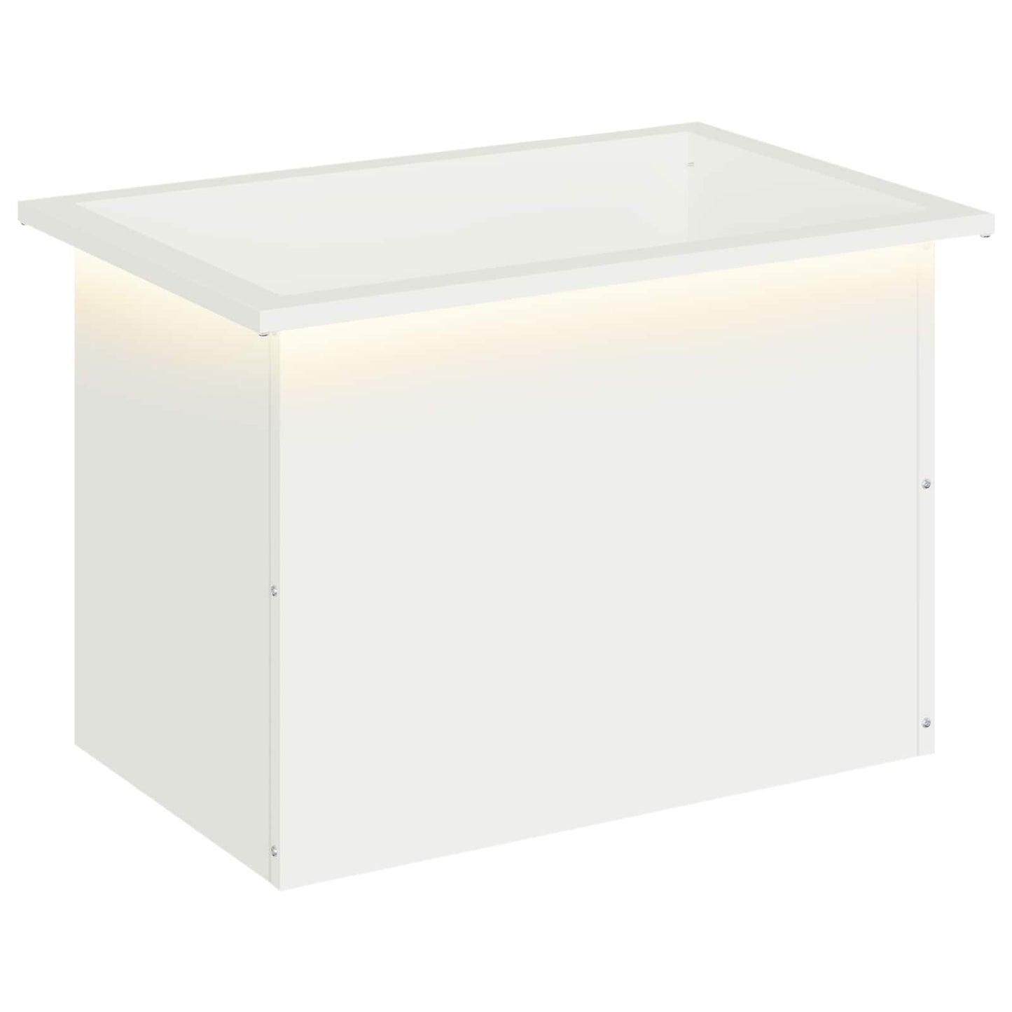 Sodo vazonas su LED Balta 40 x 60 x 40 cm Plienas