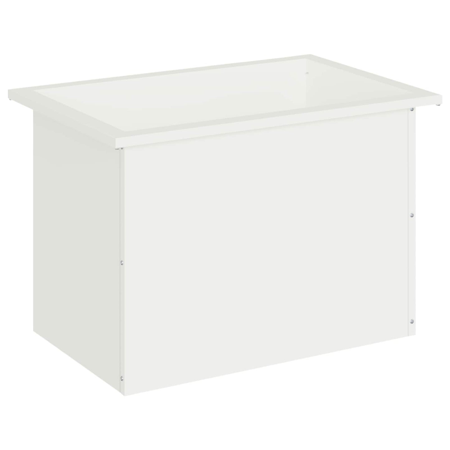Sodo vazonas su LED Balta 40 x 60 x 40 cm Plienas