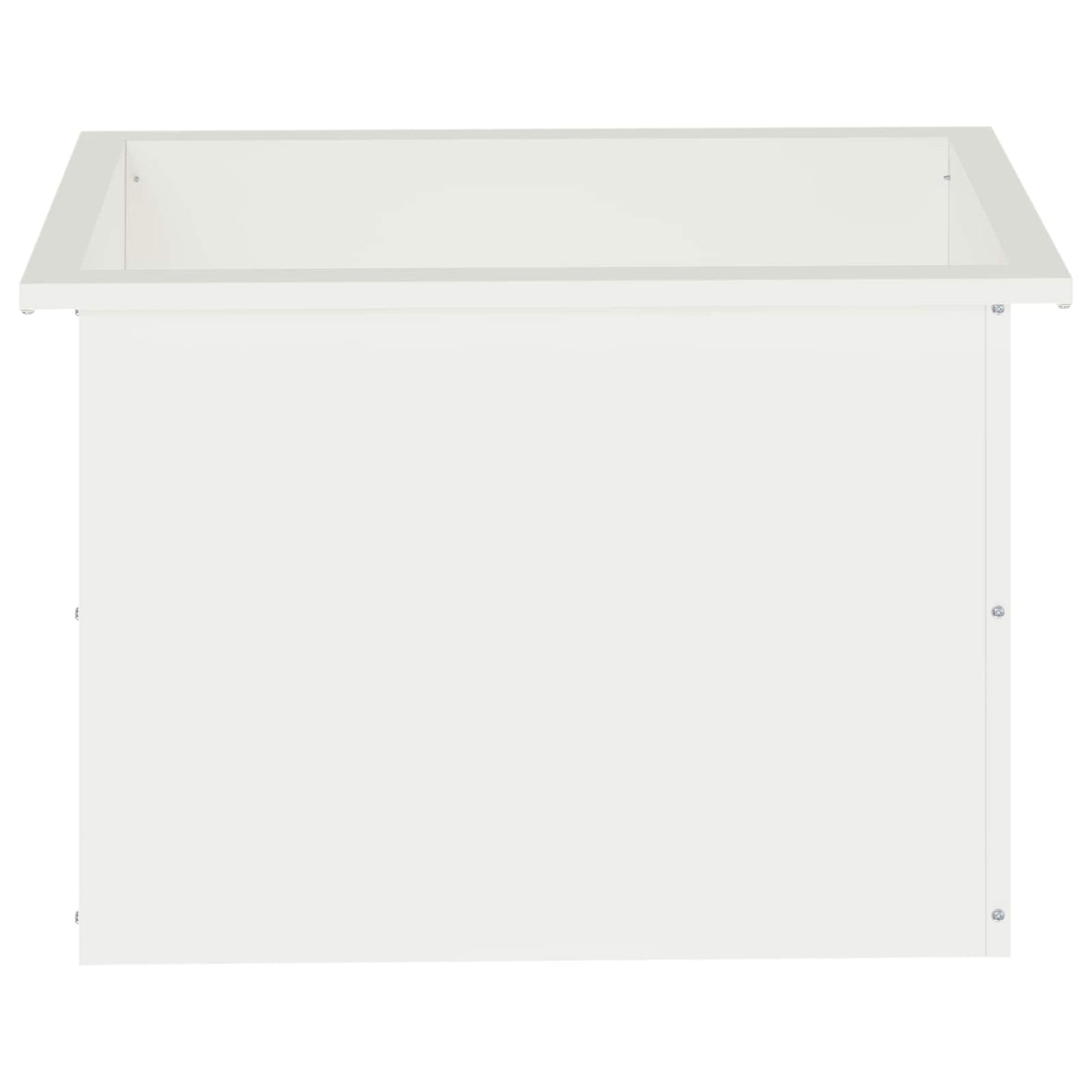 Sodo vazonas su LED Balta 40 x 60 x 40 cm Plienas