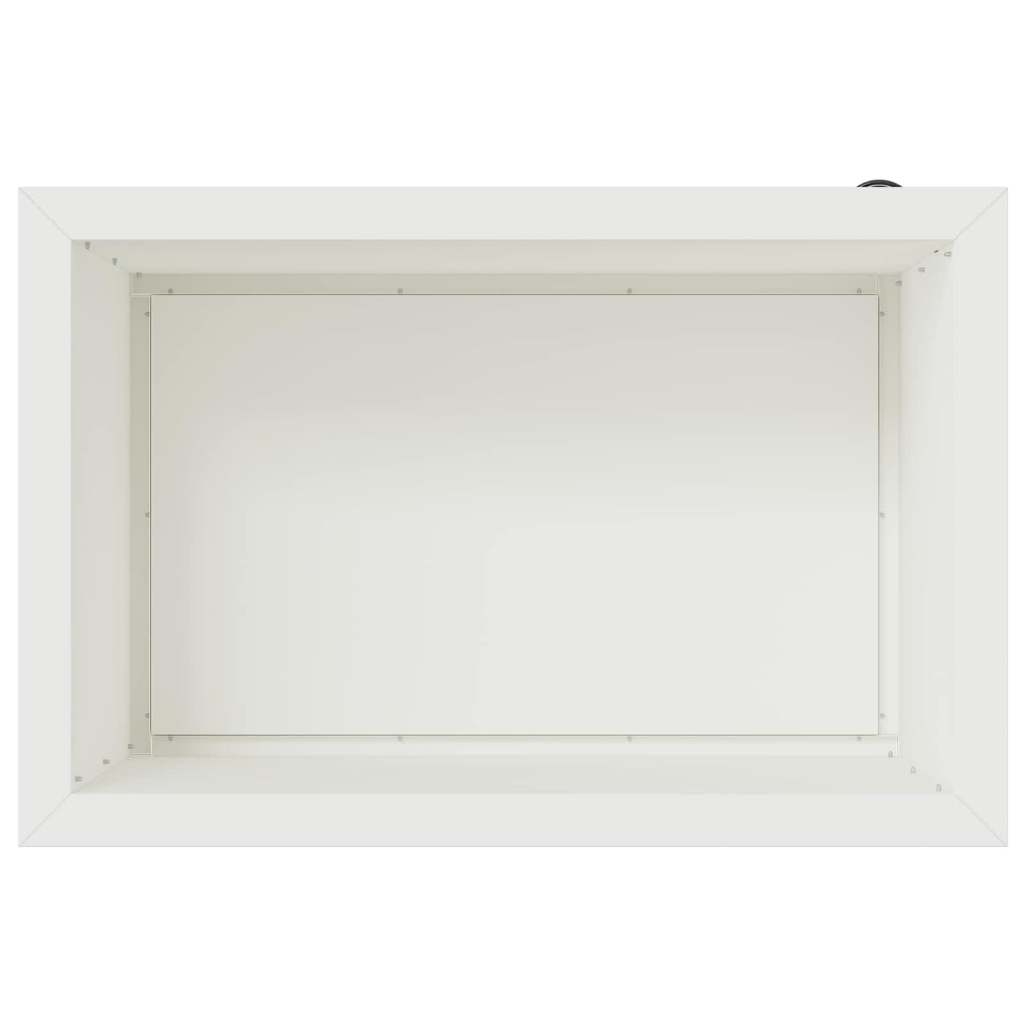 Sodo vazonas su LED Balta 40 x 60 x 40 cm Plienas