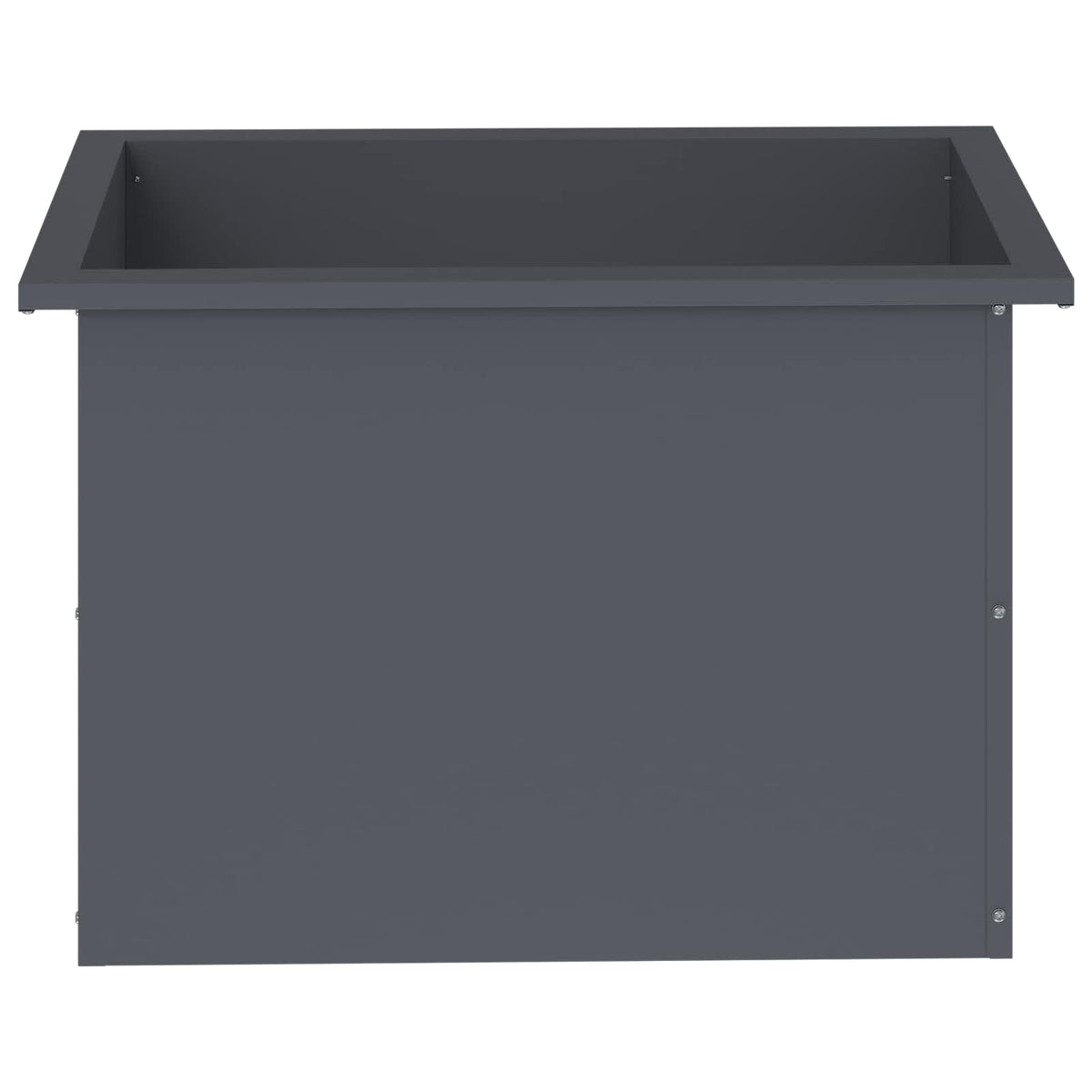 Sodo vazonas su LED Antracitas 40 x 60 x 40 cm Plienas