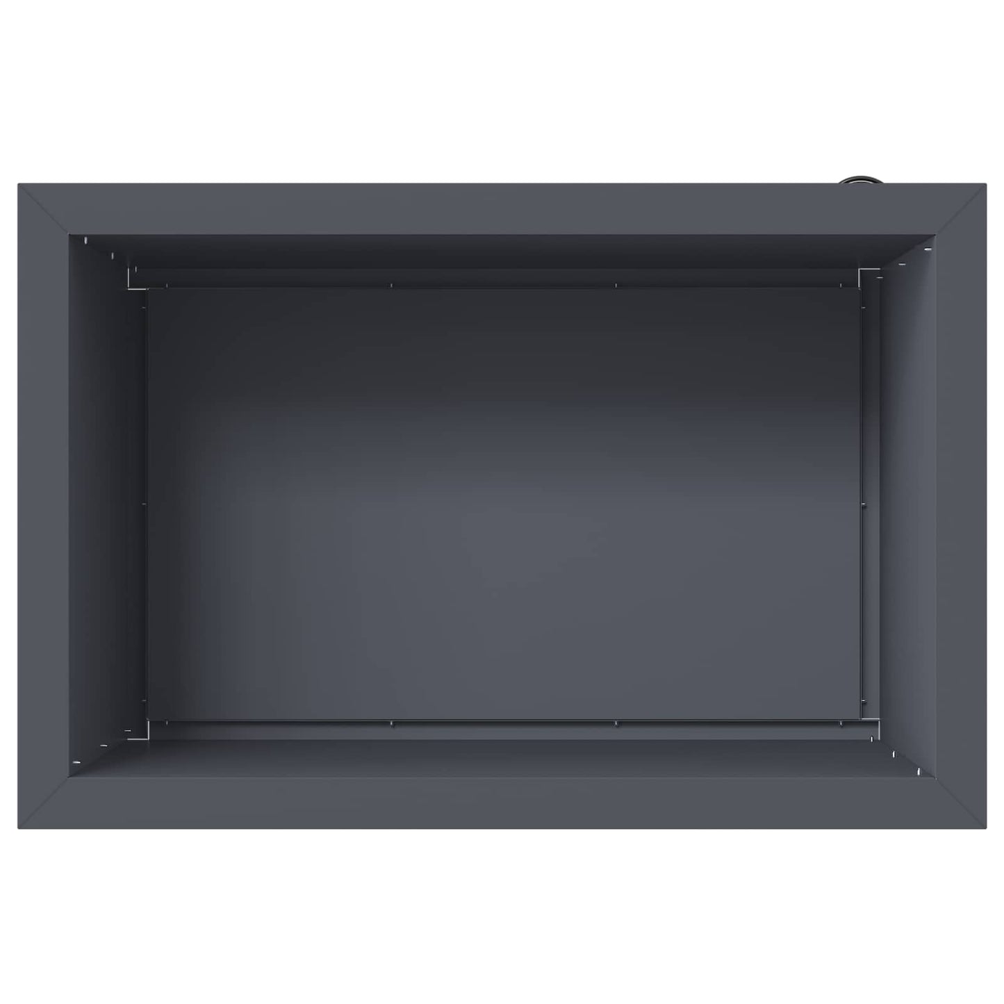 Sodo vazonas su LED Antracitas 40 x 60 x 40 cm Plienas