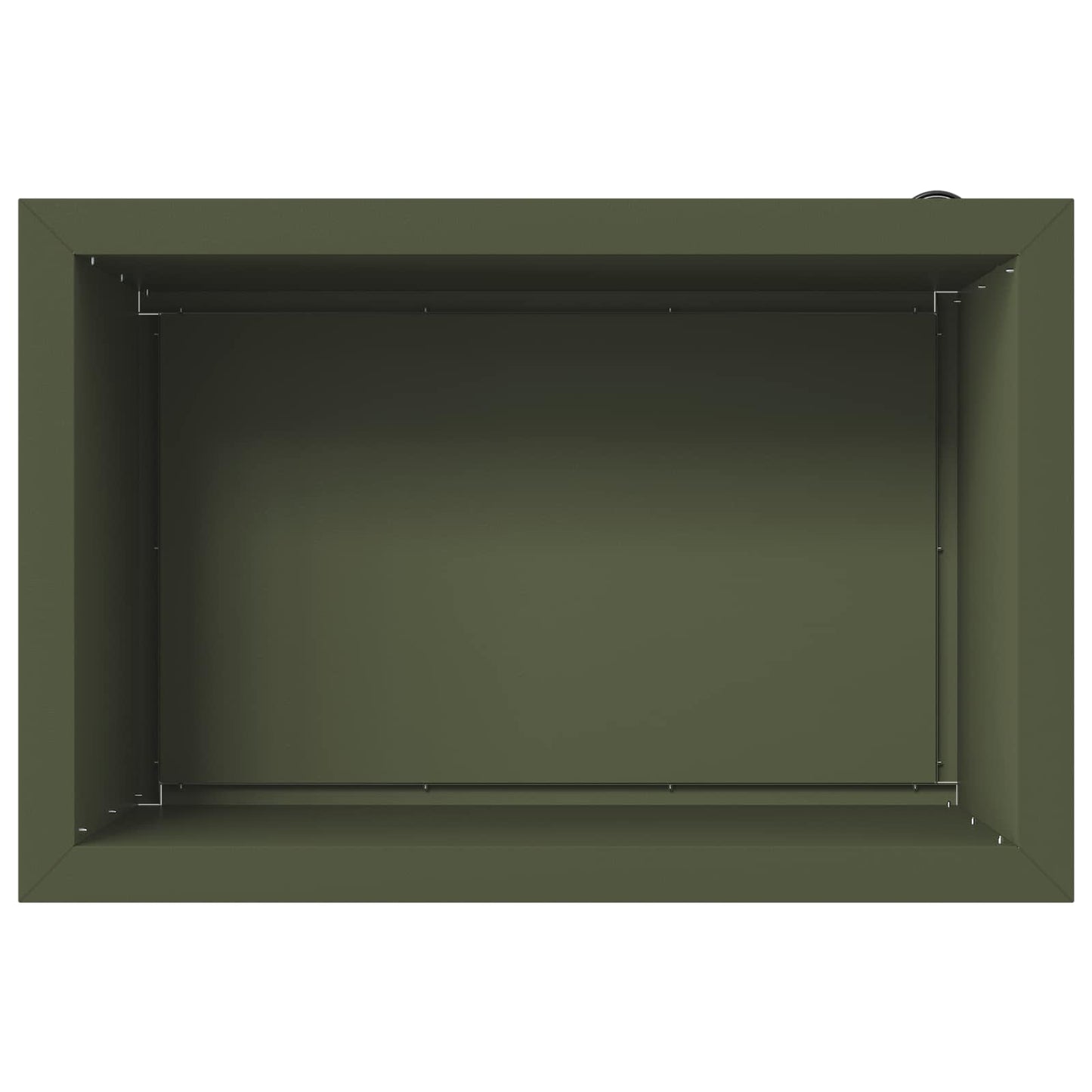 Sodo vazonas su LED Alyvuogių žalia 40 x 60 x 40 cm Plienas