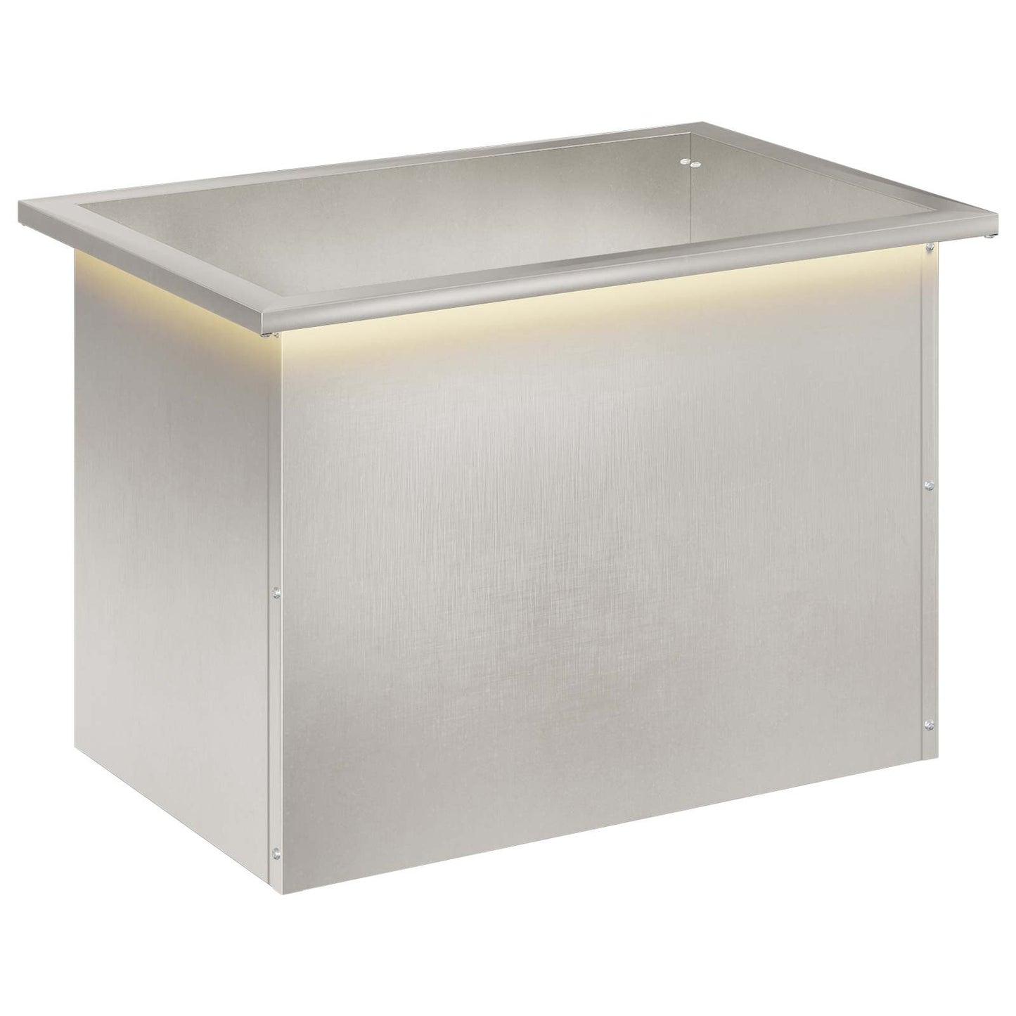 Sodo vazonas su LED Sidabrinė 40 x 60 x 40 cm