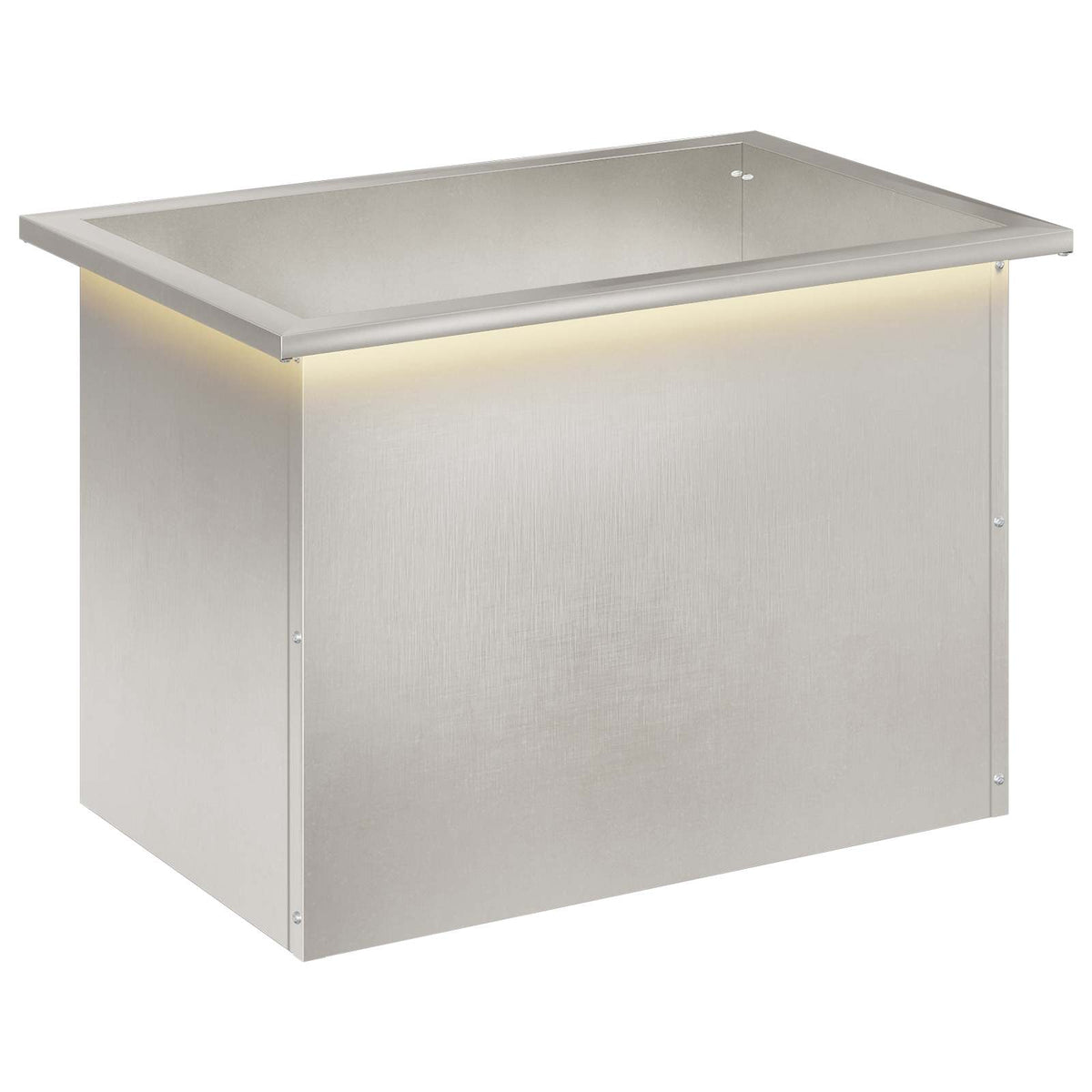 Sodo vazonas su LED Sidabrinė 40 x 60 x 40 cm