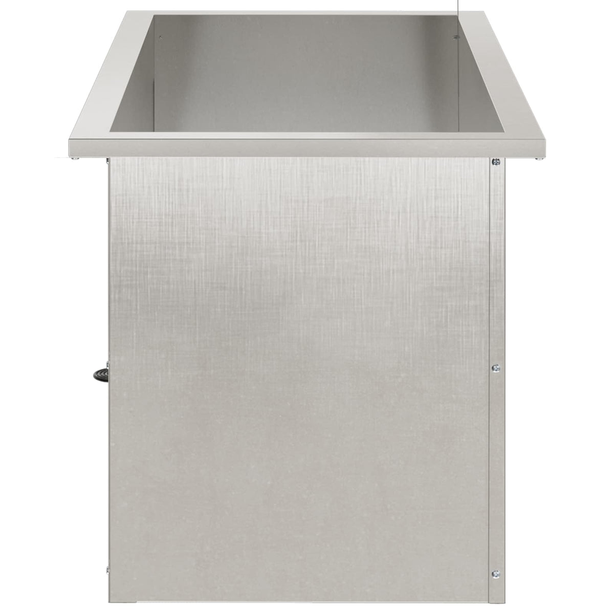 Sodo vazonas su LED Sidabrinė 40 x 60 x 40 cm