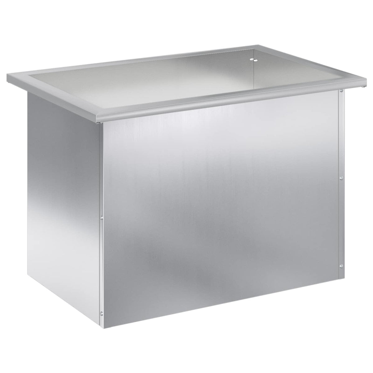 Sodo vazonas su LED Sidabrinė 40 x 60 x 40 cm