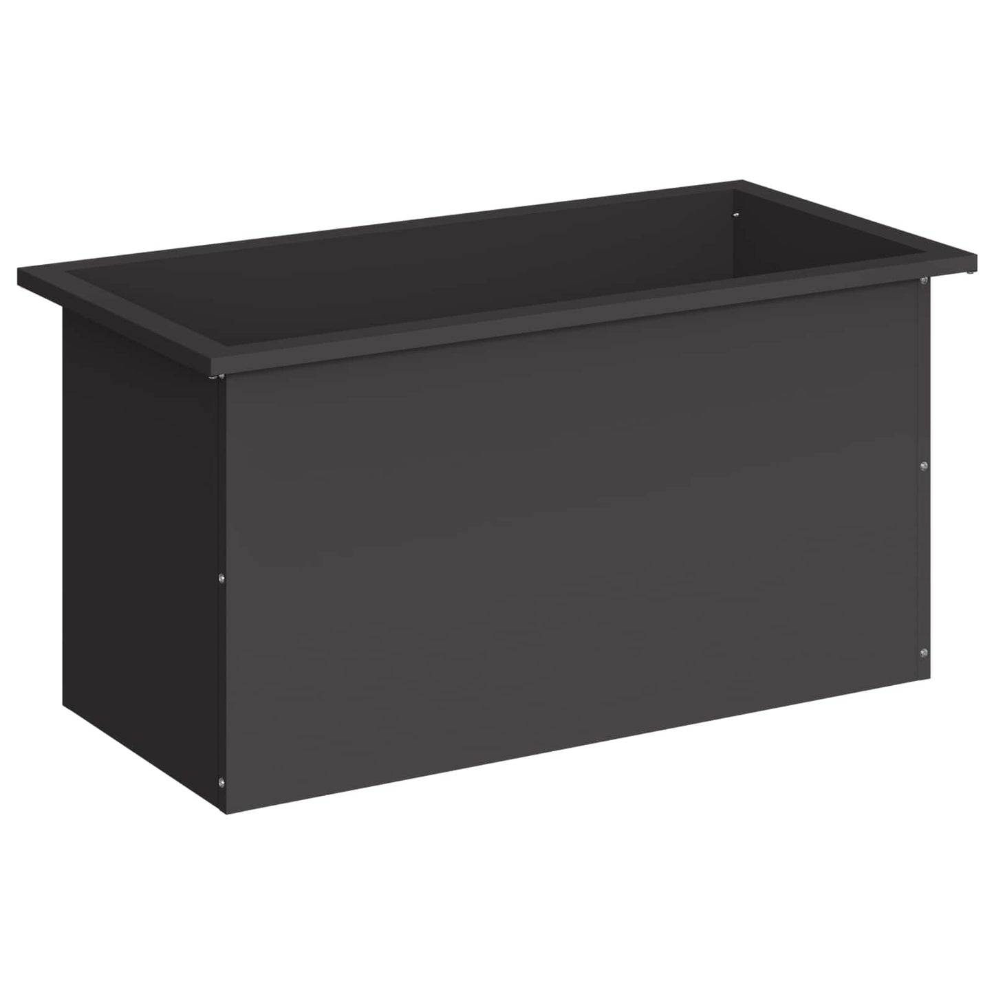 Sodo vazonas su LED Juoda 40 x 80 x 40 cm Plienas