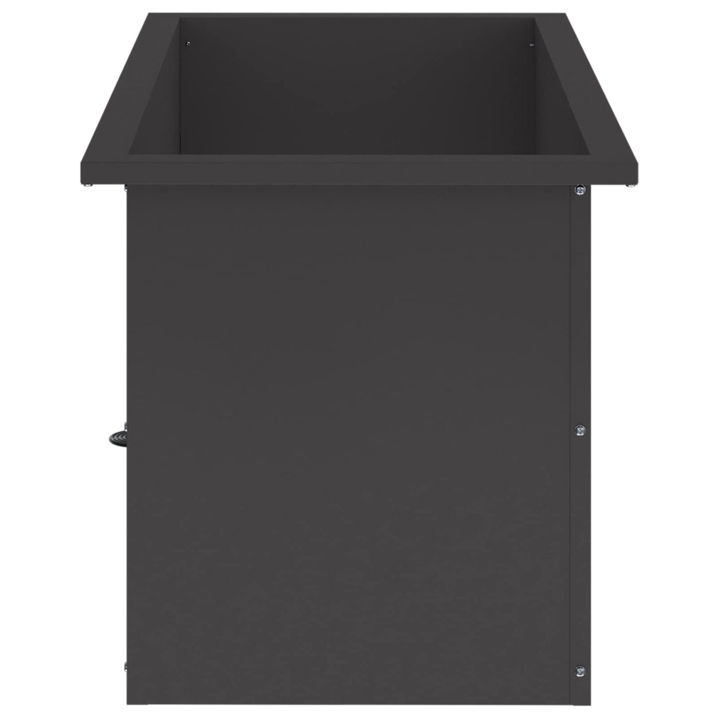 Sodo vazonas su LED Juoda 40 x 80 x 40 cm Plienas