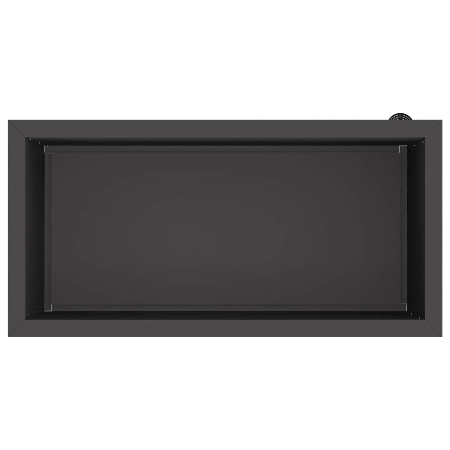 Sodo vazonas su LED Juoda 40 x 80 x 40 cm Plienas