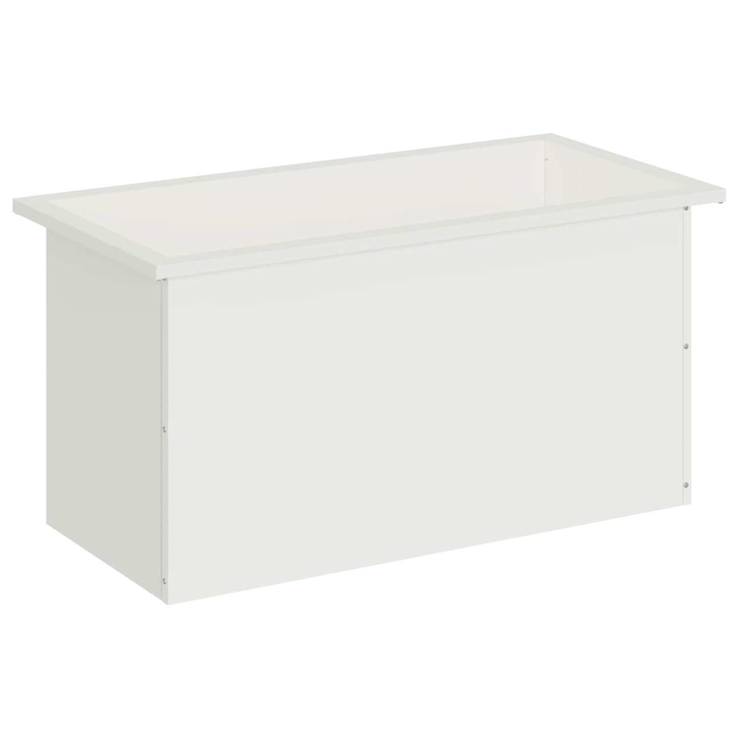 Sodo vazonas su LED Balta 40 x 80 x 40 cm Plienas