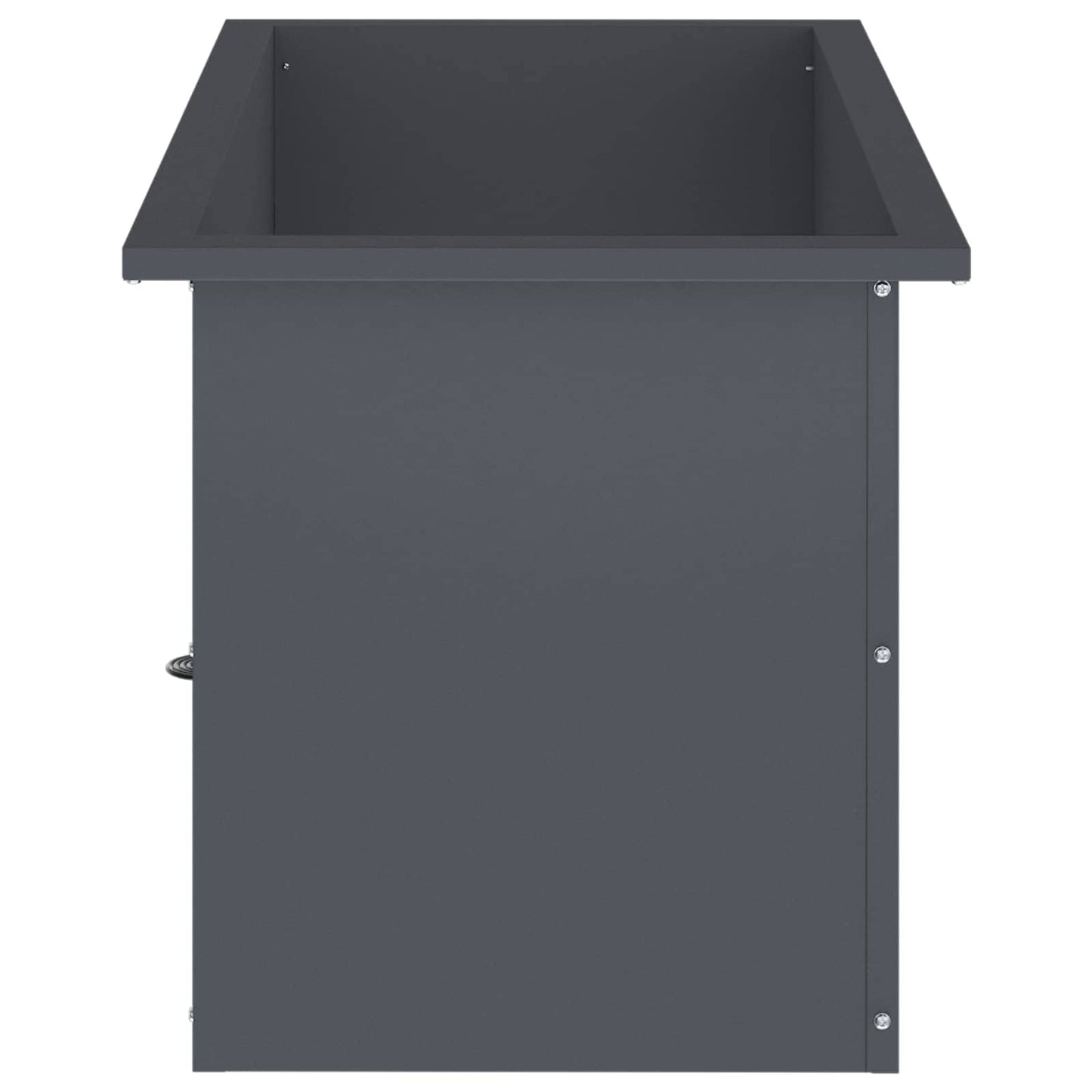 Sodo vazonas su LED Antracitas 40 x 80 x 40 cm Plienas