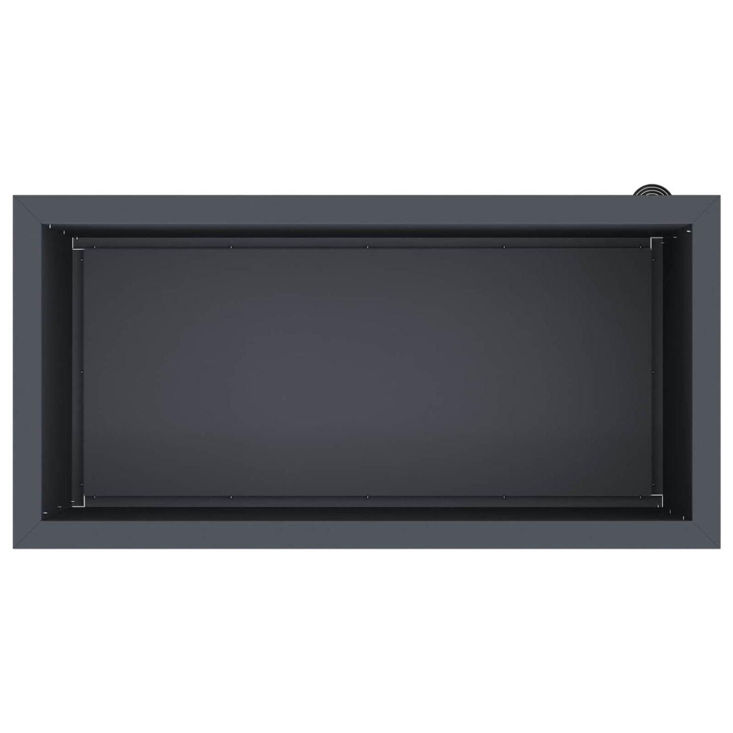 Sodo vazonas su LED Antracitas 40 x 80 x 40 cm Plienas