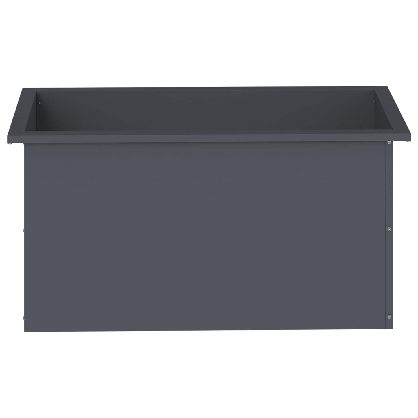 Sodo vazonas su LED 2 vnt. Antracitas 40 x 80 x 40 cm Plienas