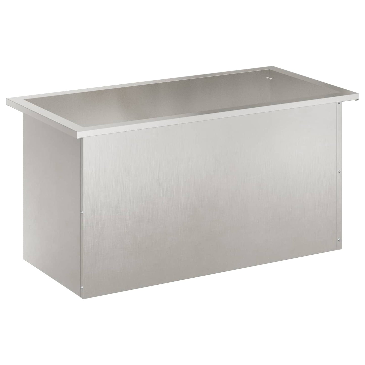 Sodo vazonas su LED Sidabrinė 40 x 80 x 40 cm
