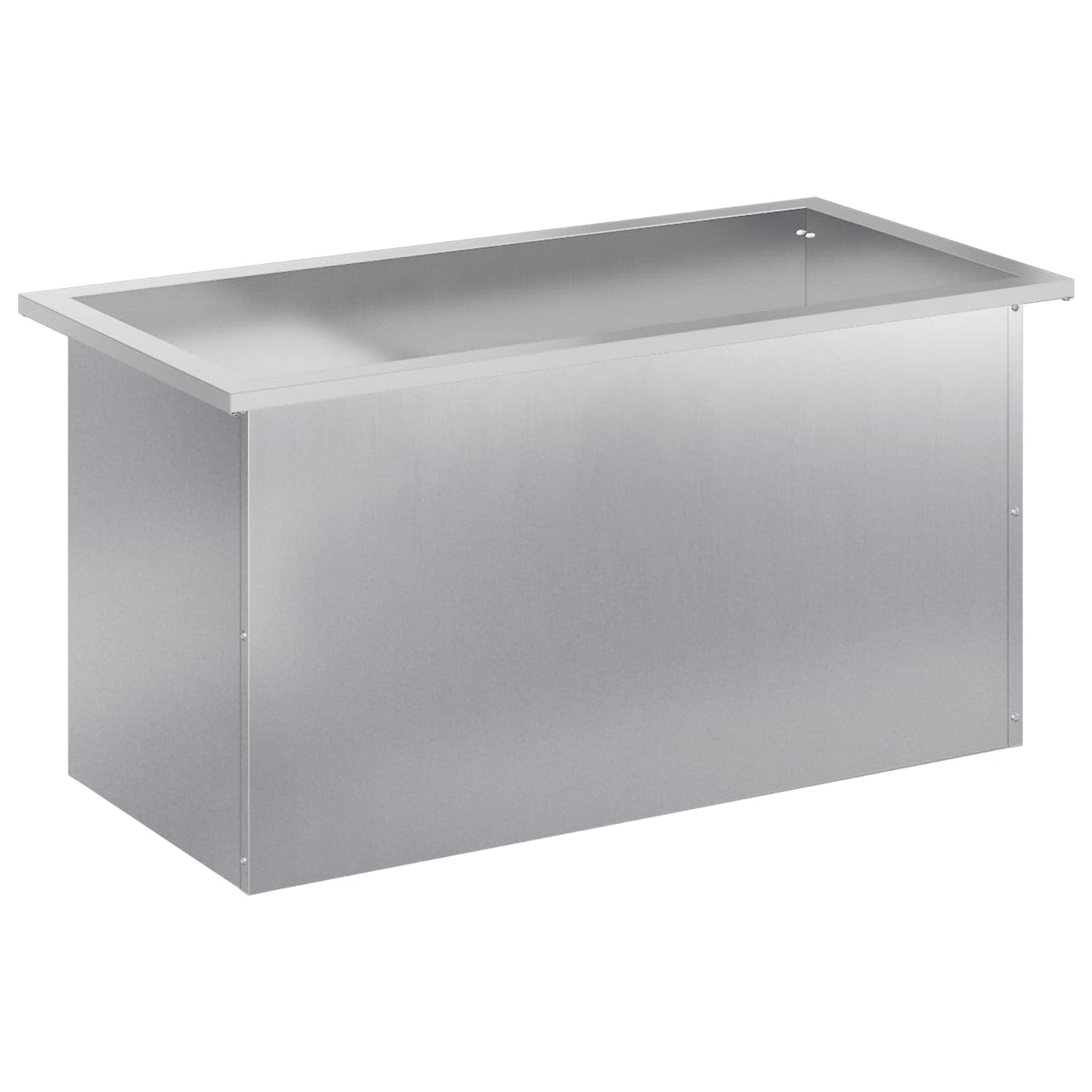 Sodo vazonas su LED Sidabrinė 40 x 80 x 40 cm