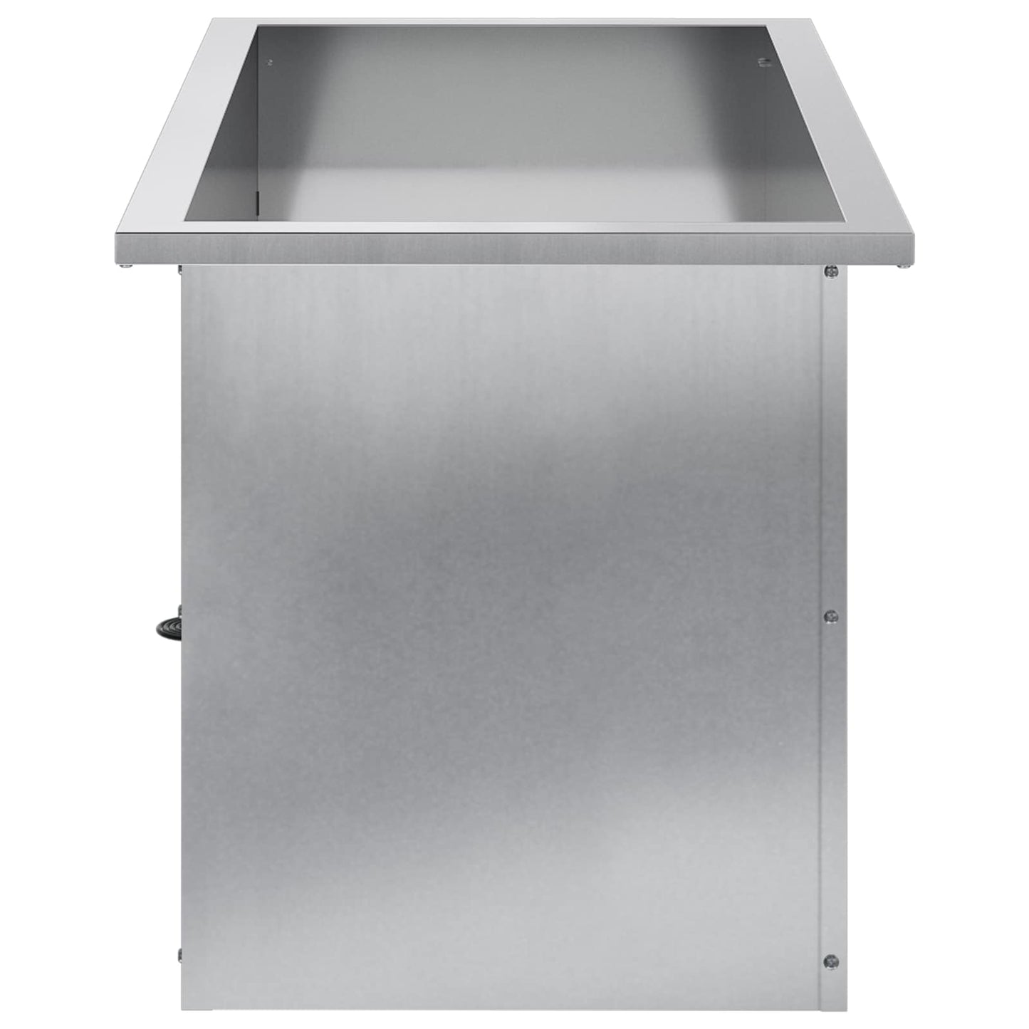 Sodo vazonas su LED Sidabrinė 40 x 80 x 40 cm