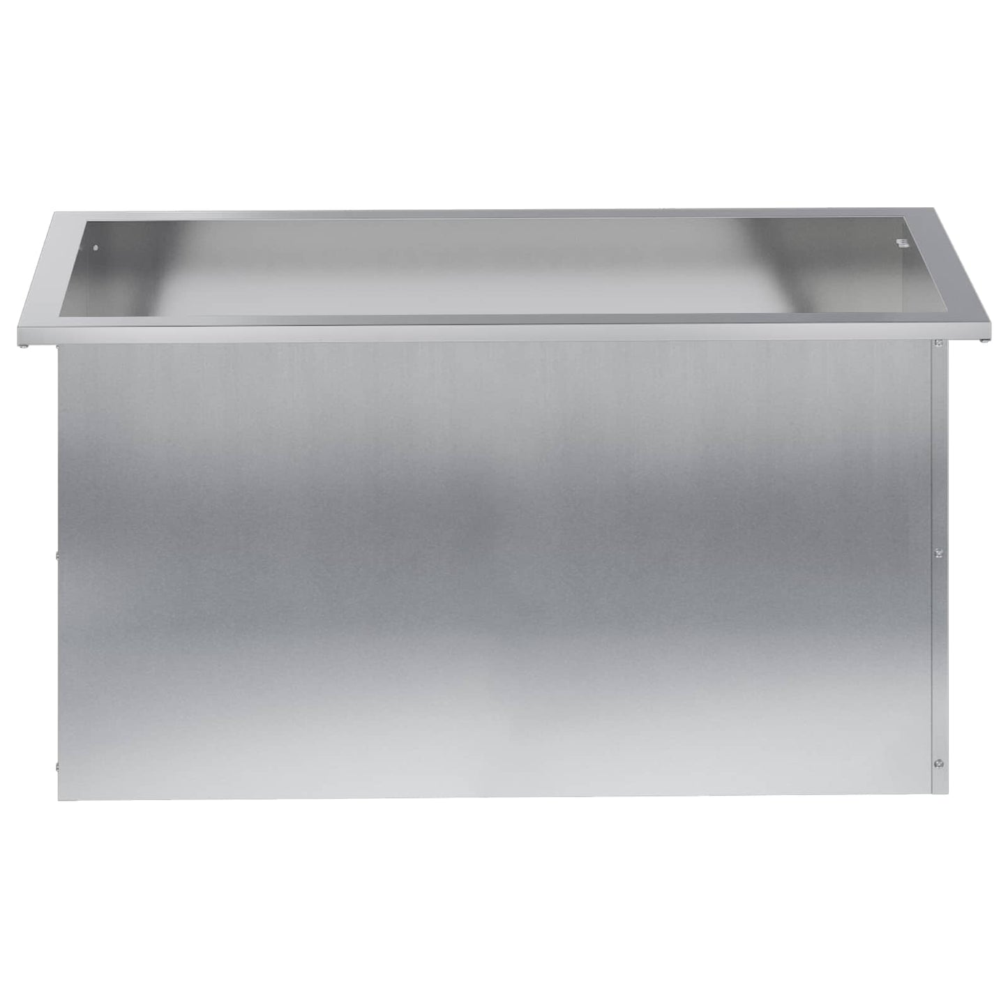 Sodo vazonas su LED 2 vnt. Sidabrinė 40 x 80 x 40 cm