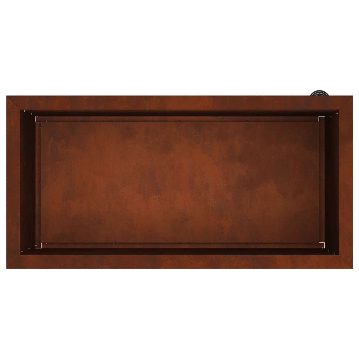 Sodo vazonas su LED Rūdijanti 40 x 80 x 40 cm