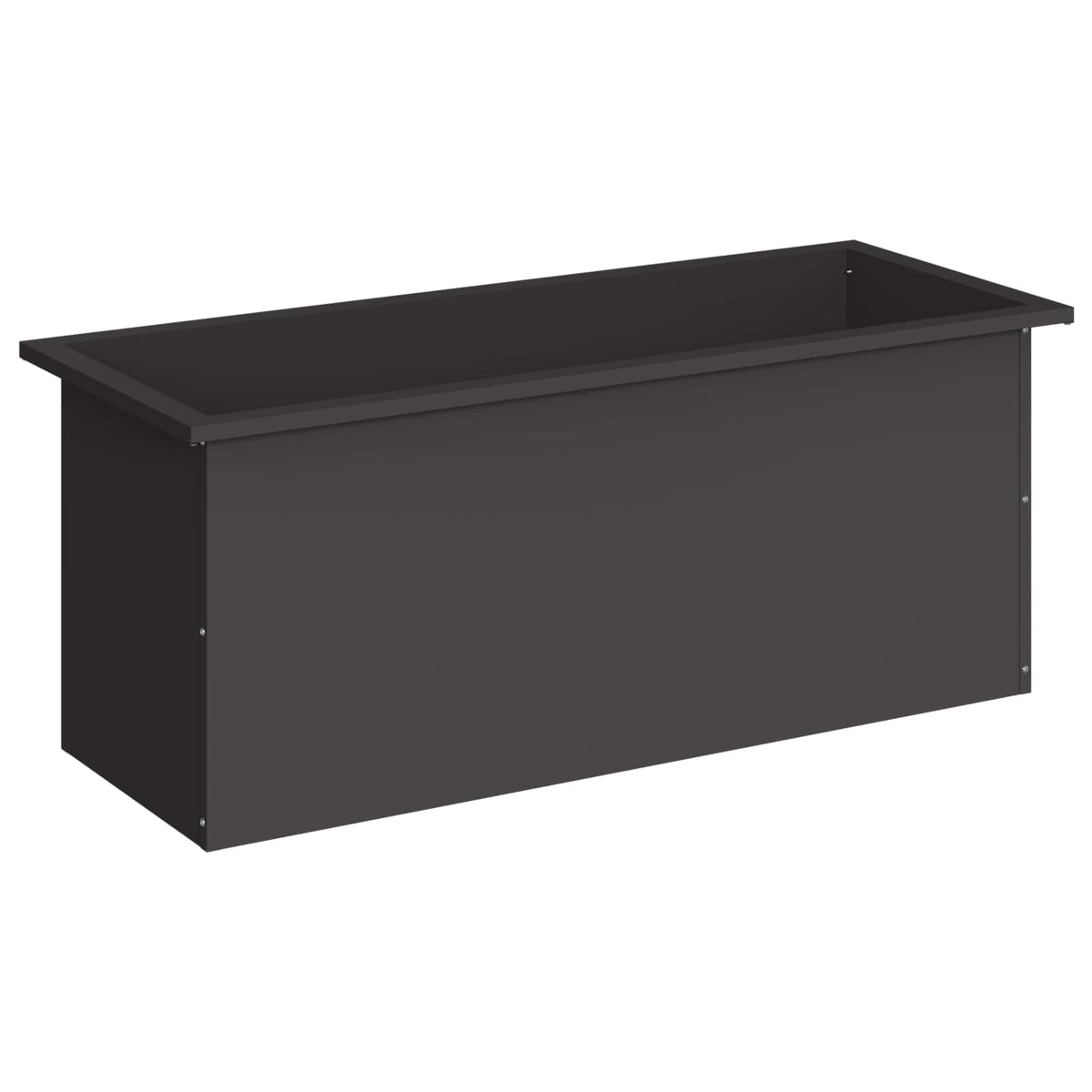 Sodo vazonas su LED Juoda 40 x 100 x 40 cm Plienas
