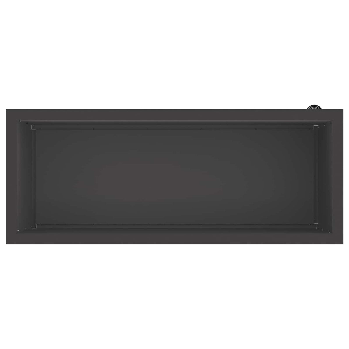 Sodo vazonas su LED Juoda 40 x 100 x 40 cm Plienas