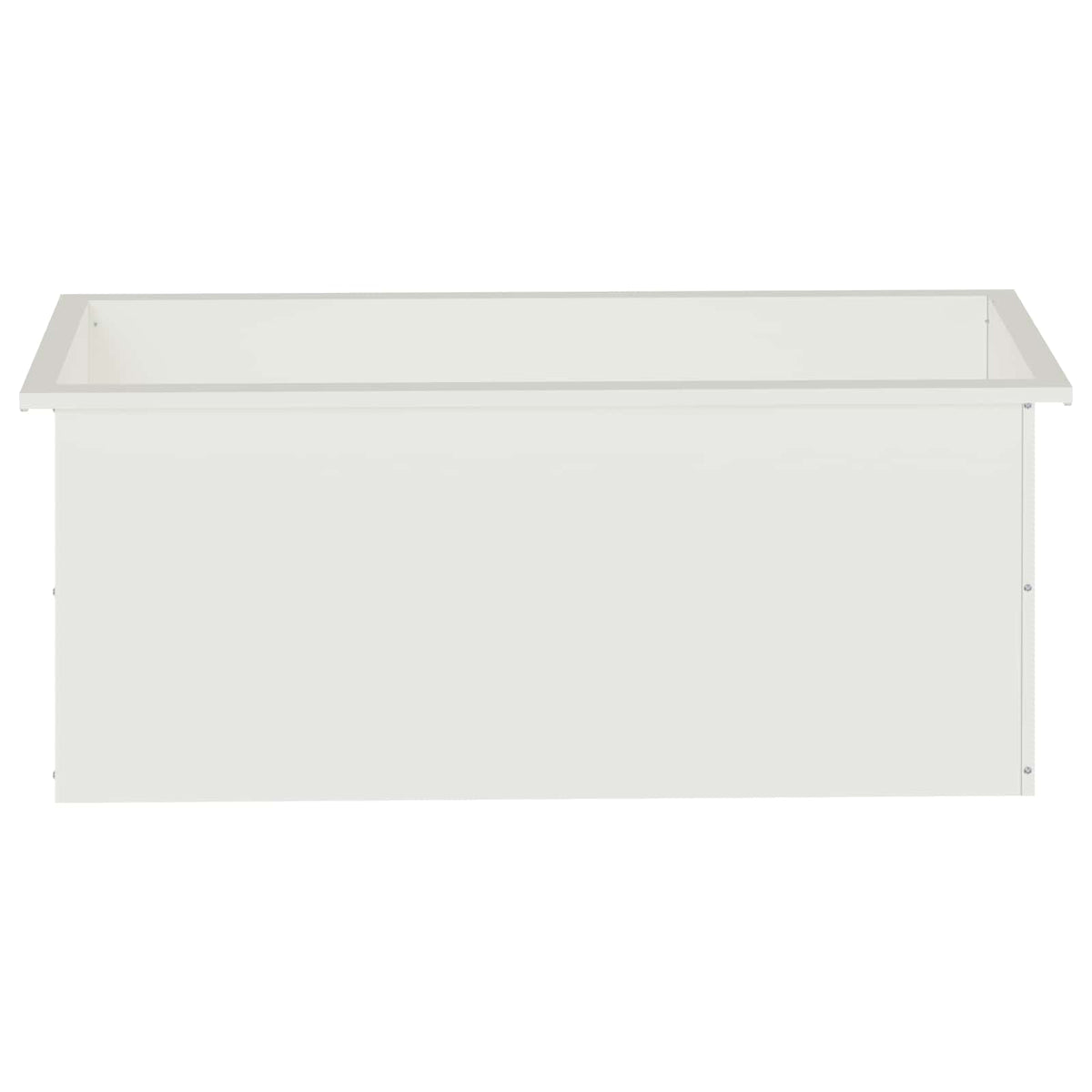 Sodo vazonas su LED Balta 40 x 100 x 40 cm Plienas