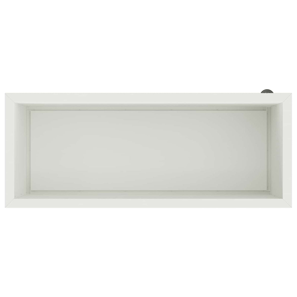 Sodo vazonas su LED Balta 40 x 100 x 40 cm Plienas