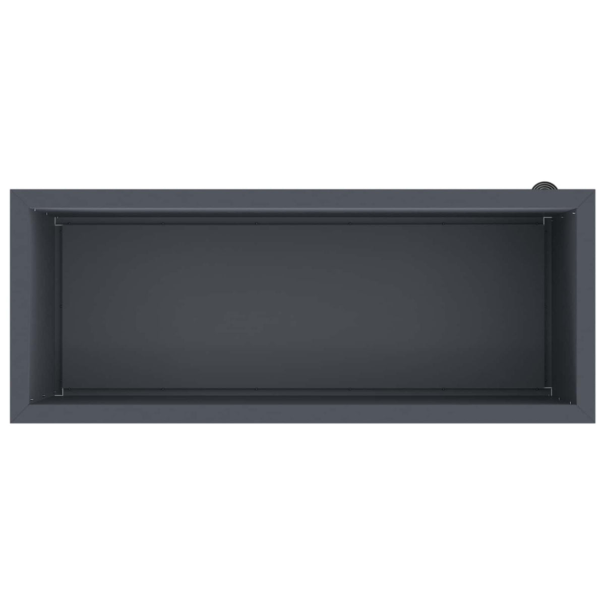Sodo vazonas su LED Antracitas 40 x 100 x 40 cm Plienas