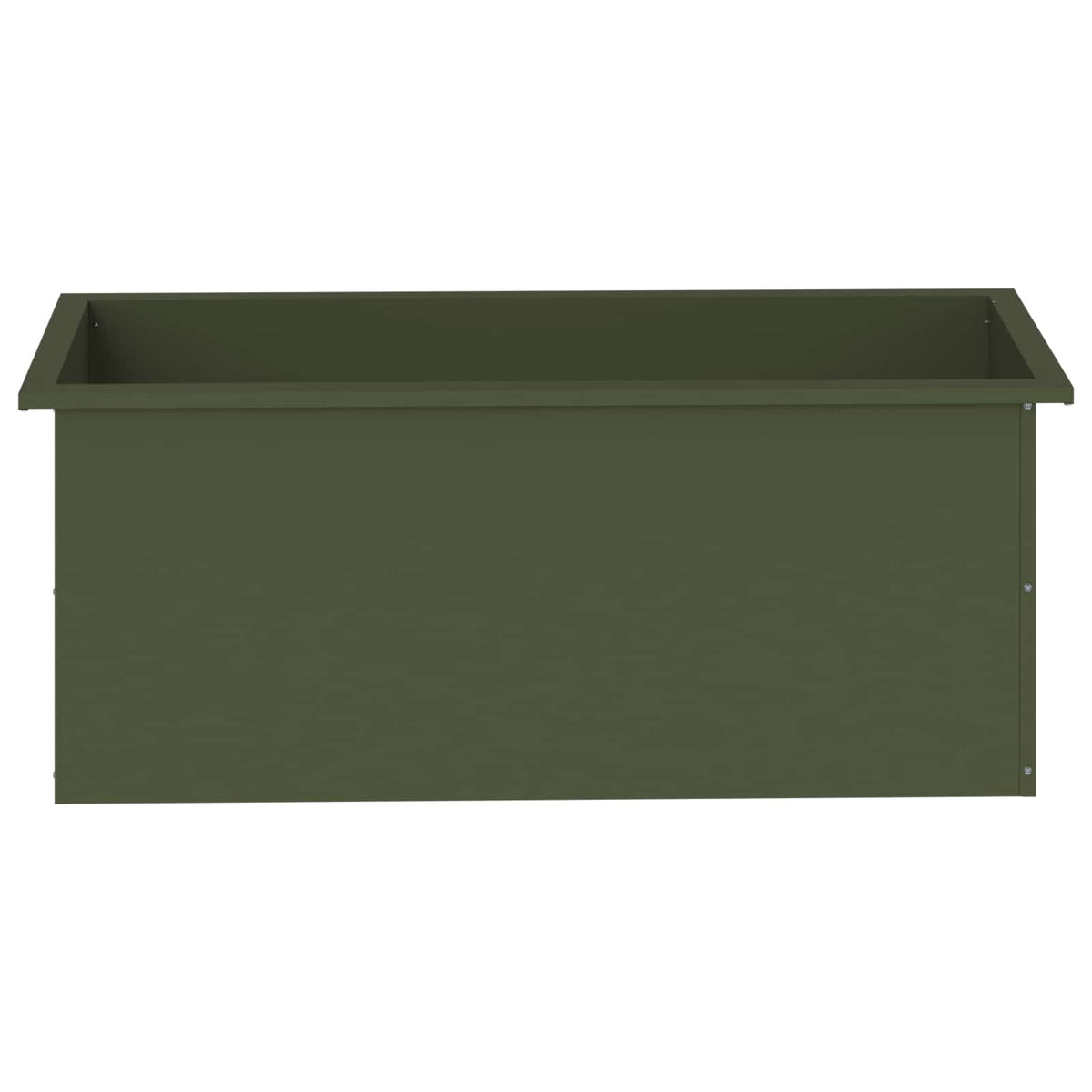 Sodo vazonas su LED 2 vnt. Alyvuogių žalia 40 x 100 x 40 cm