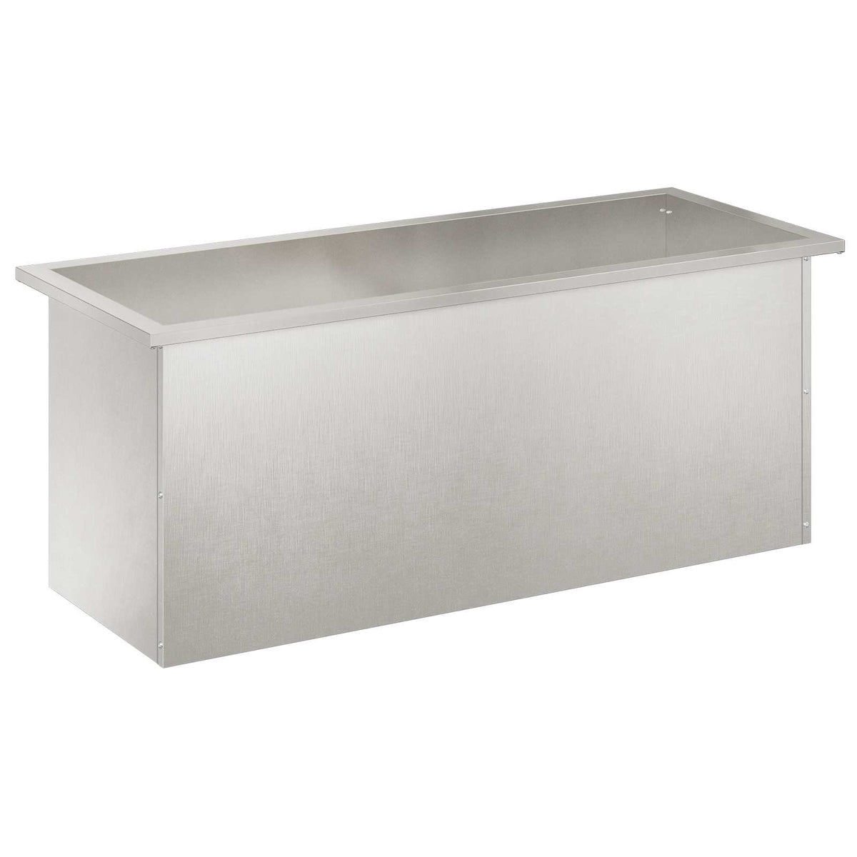 Sodo vazonas su LED Sidabrinė 40 x 100 x 40 cm