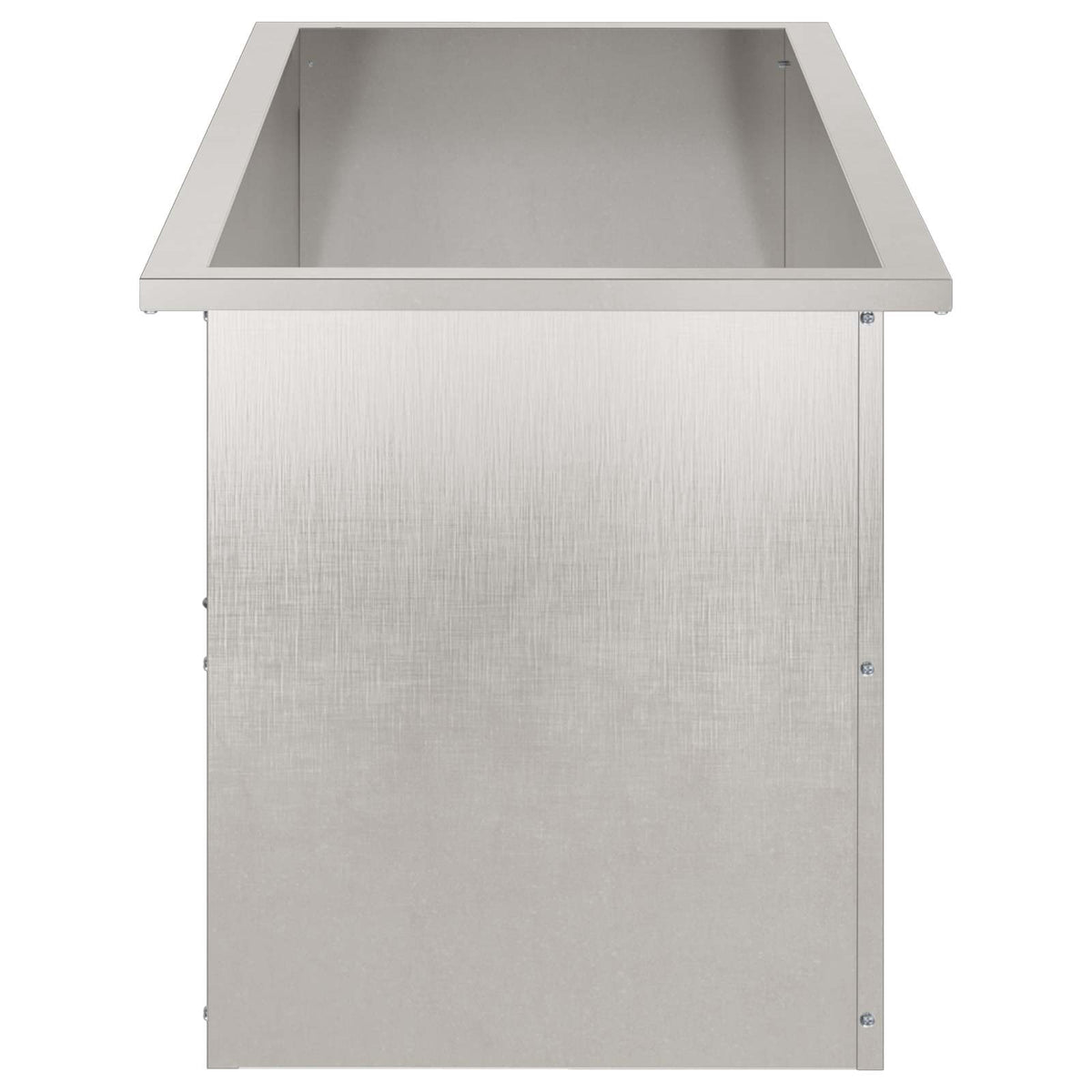 Sodo vazonas su LED Sidabrinė 40 x 100 x 40 cm