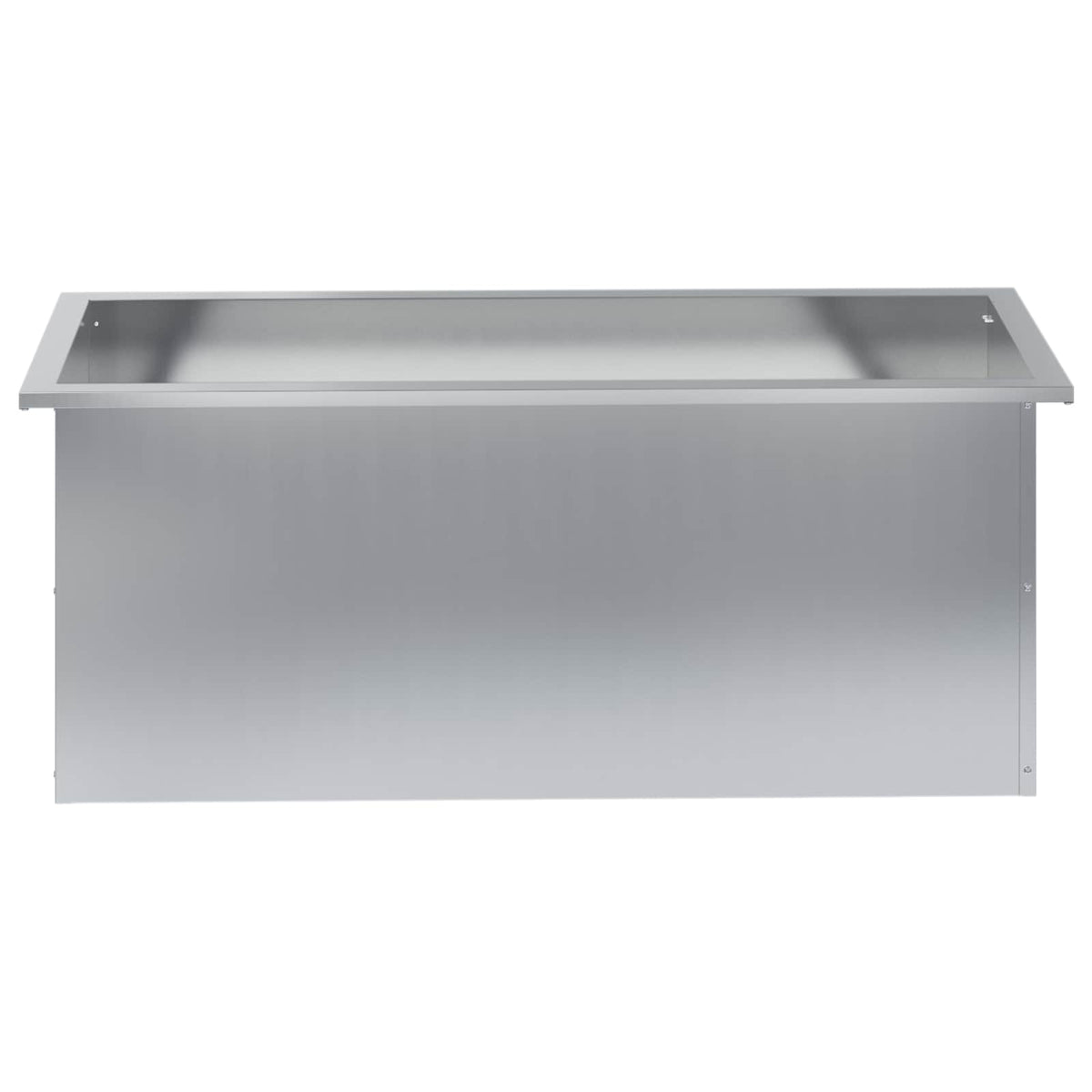Sodo vazonas su LED Sidabrinė 40 x 100 x 40 cm