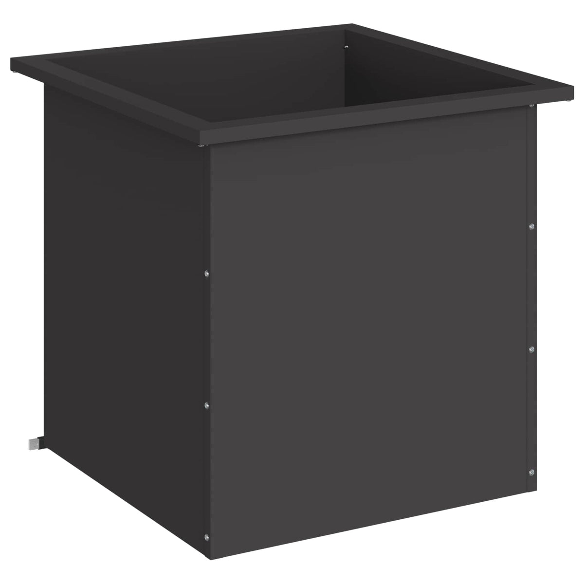 Sodo vazonas su LED Juoda 50 x 50 x 48 cm Plienas