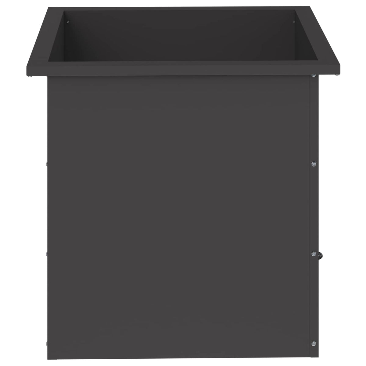 Sodo vazonas su LED Juoda 50 x 50 x 48 cm Plienas