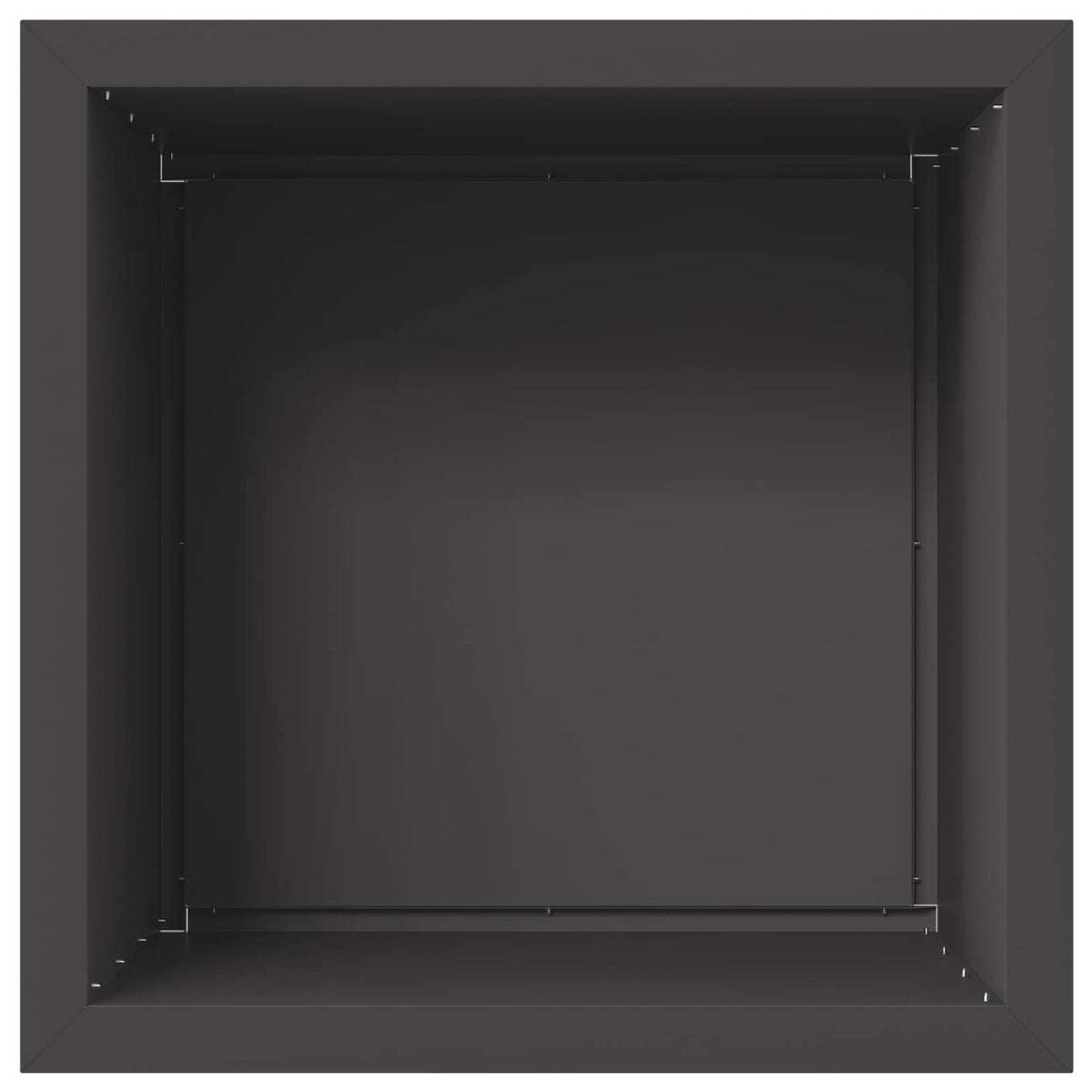 Sodo vazonas su LED Juoda 50 x 50 x 48 cm Plienas