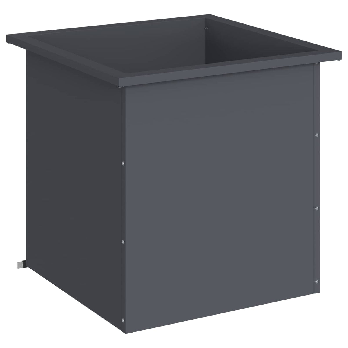Sodo vazonas su LED Antracitas 50 x 50 x 48 cm Plienas