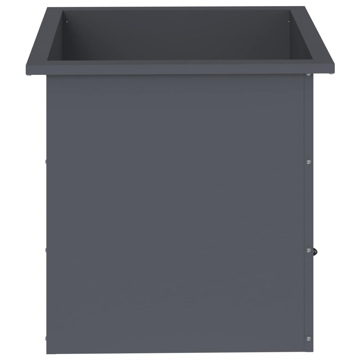 Sodo vazonas su LED Antracitas 50 x 50 x 48 cm Plienas