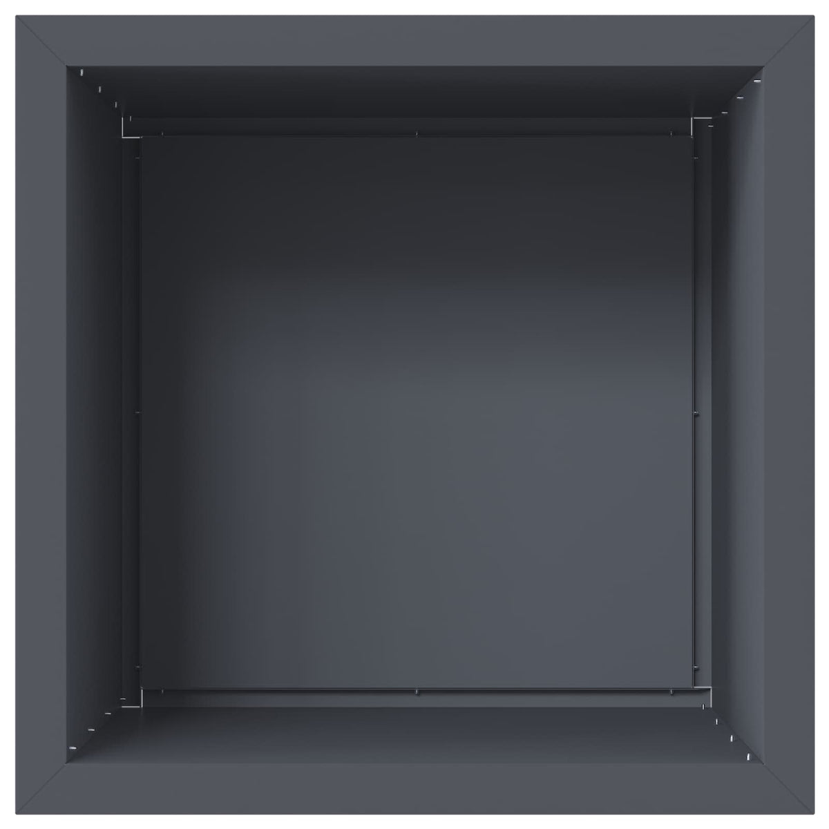 Sodo vazonas su LED Antracitas 50 x 50 x 48 cm Plienas