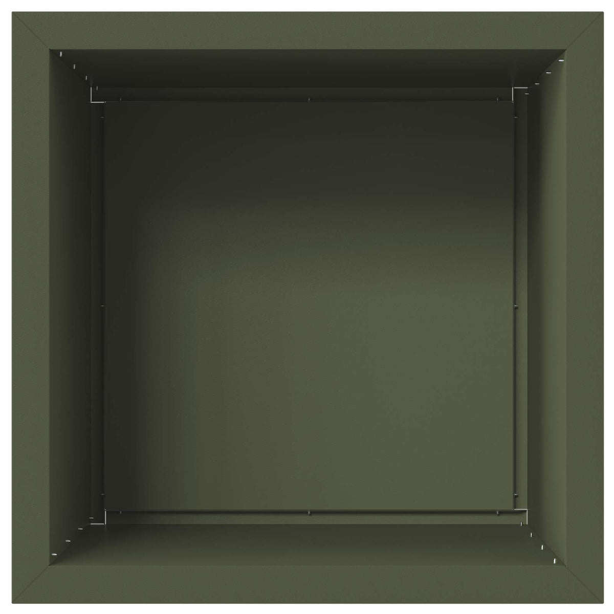 Sodo vazonas su LED Alyvuogių žalia 50 x 50 x 48 cm Plienas